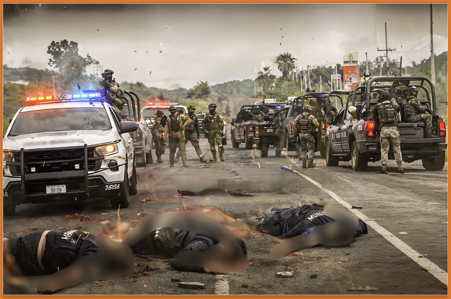 «OTROS 4 y TAMBIEN IMPUNES»: «CARTEL de SINALOA MASACRA CUARTETO de POLICIAS en ESCUINAPA»…la estrategia tiene rumbo claro: sigue en dirección al panteón.