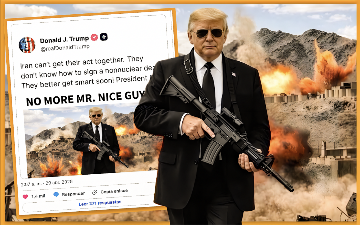 SE «ACABÓ el SEÑOR BUENO»: «TRUMP YA SABE que REANUDAR el COMBATE con IRAN es ARRIESGADO y SALIRSE TAMBIÉN»…una guerra congelada que nadie sabe cómo terminar sin perder la cara.