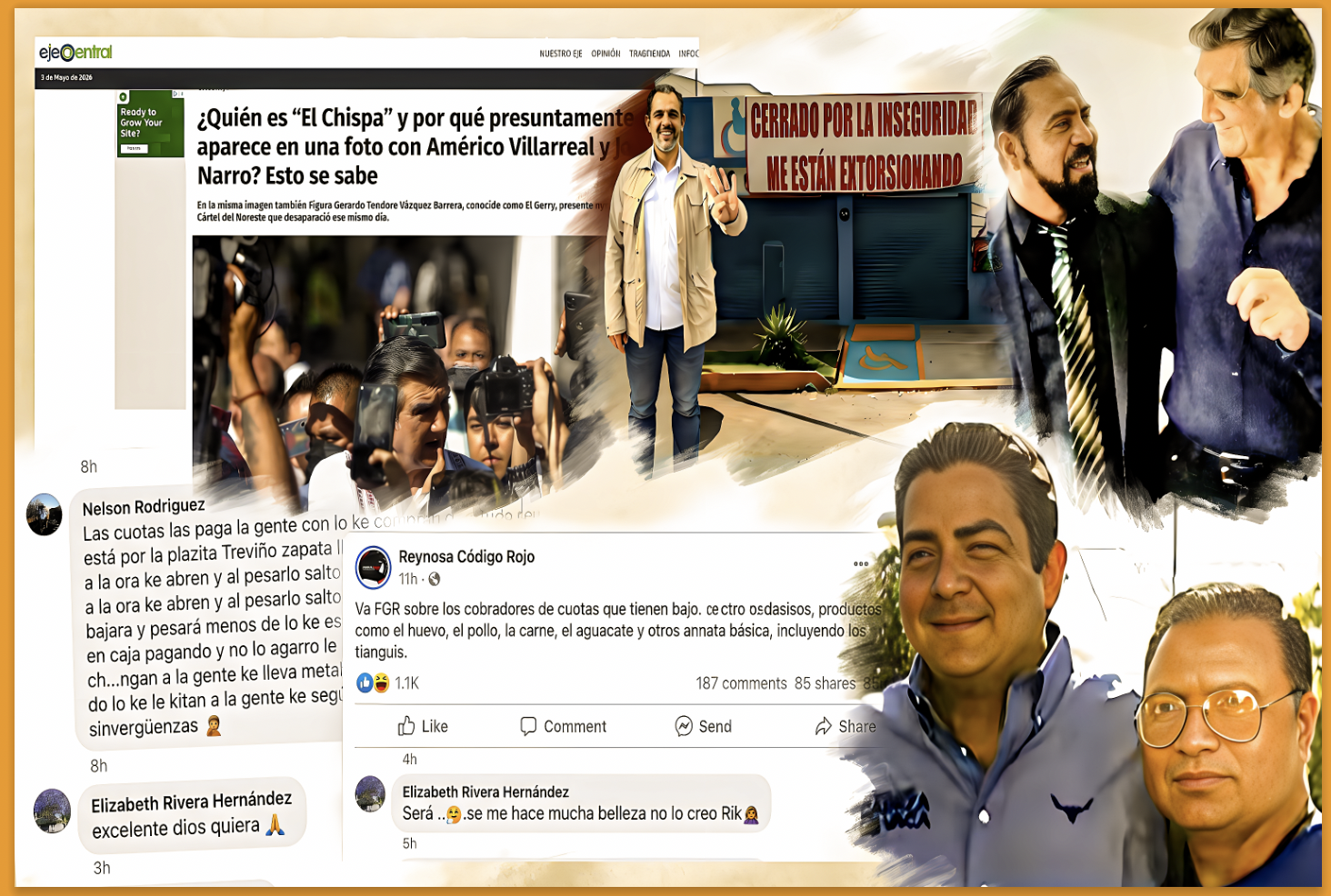 LA «CHISPA es el BIG BOSS y…YA VA ACTUAR FGR ?»: «REDES ENREDAN MAS EX-MILITAR GERENTE de la EXTORSION del CDG en REYNOSA»…pero hay mas elementos para dudar de FGR que para confiar en ella.