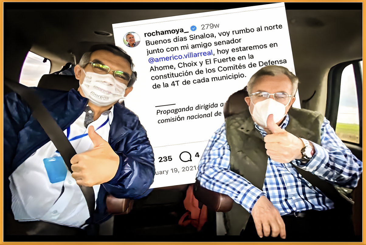 “POR QUIÉN DOBLAN las CAMPANAS ?: IMPOSIBLE HABLAR de ROCHA y los CHAPITOS SIN que APAREZCA AMERICO VILLARREAL»…ante EE.UU tendrá que pagar su «pedazo» de gubernatura.