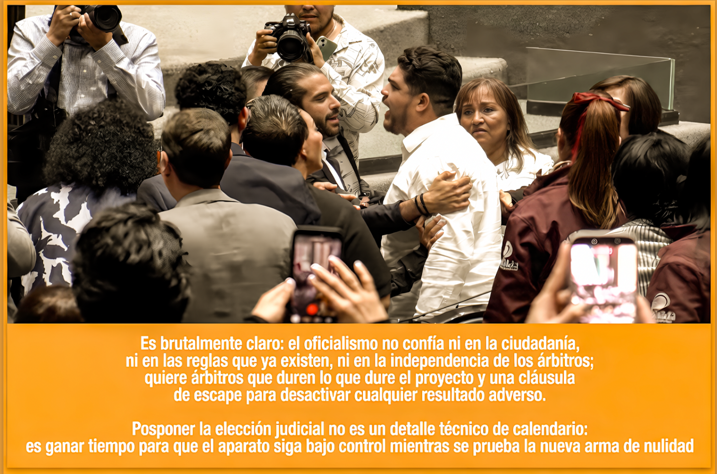 «NO FUE REFORMA,FUE CERROJO: MORENA CONVIRTIO CONGRESO en TALLER de HOJALATERIA INSTITUCIONAL y NO LEGISLARON,CAVARON una TRINCHERA»…hasta Morenos «rebeldes con causa» hubo.