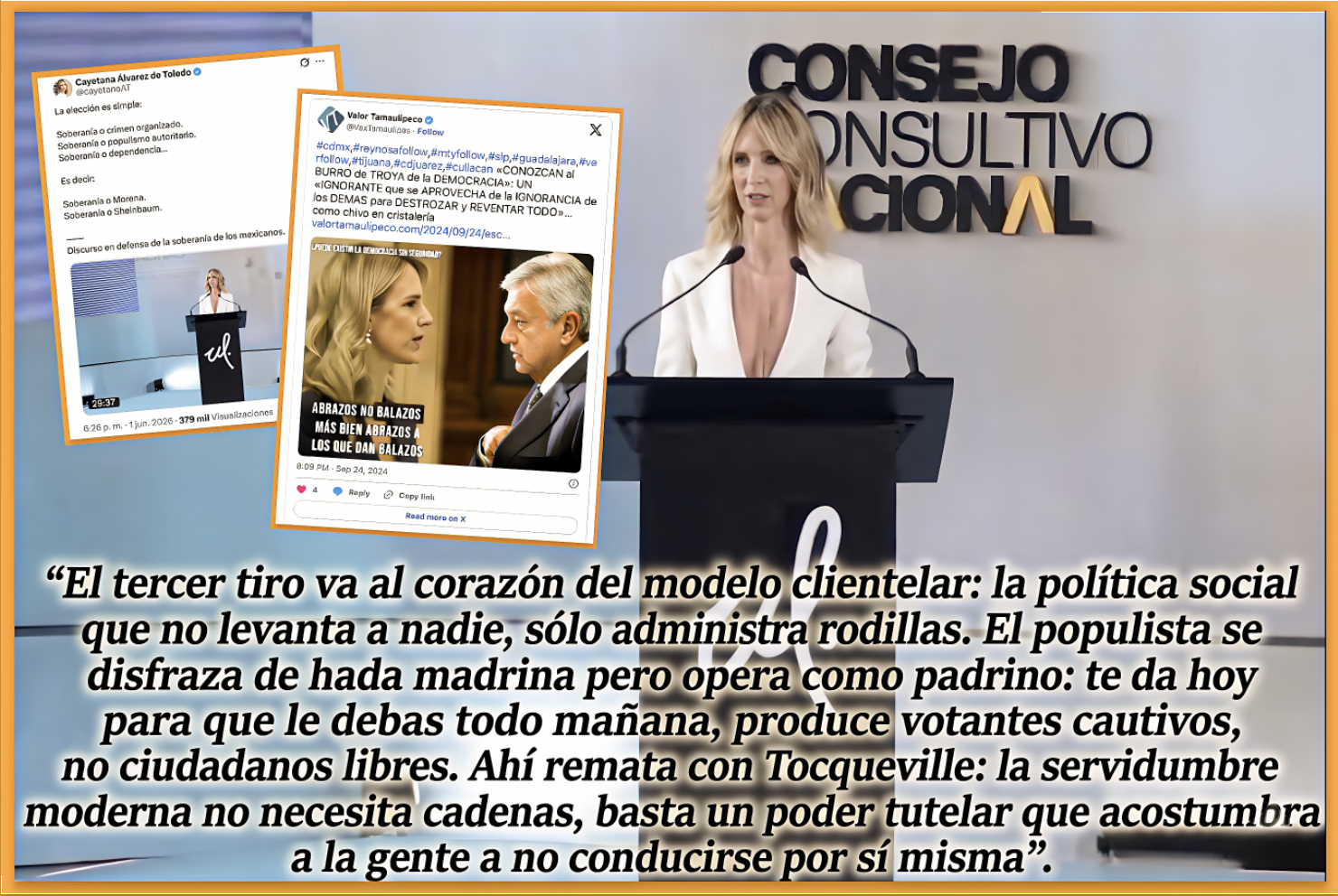 «CAYETANA,SHEINBAUM y el BURRO de TROYA: TRES AMENAZAS se CIERNEN SOBRE la SOBERANÍA MEXICANA y NINGUNA VIENE de FUERA…viven en casa…y dos duermen juntas.