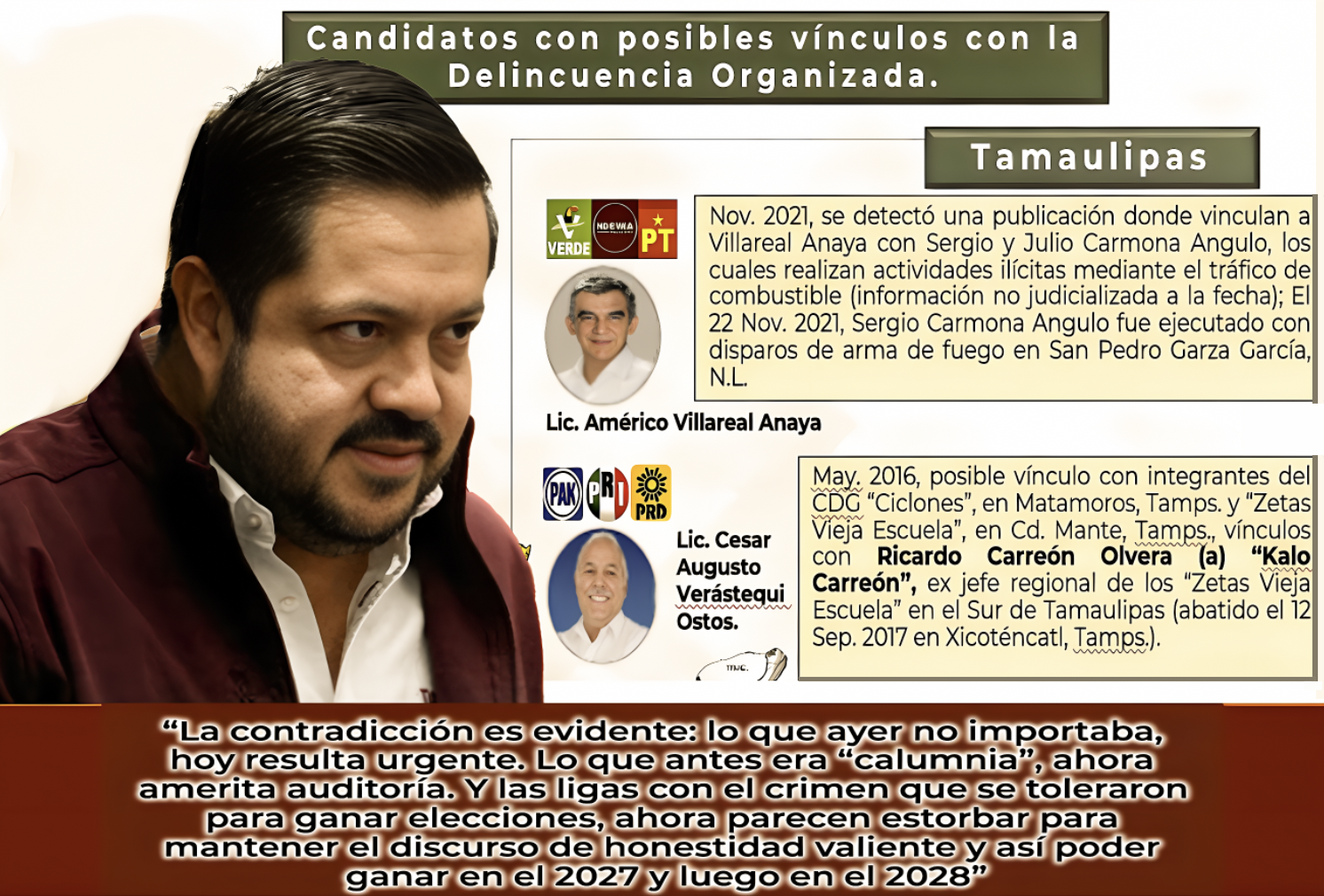 «YA NO QUIEREN MAS AMERICO’S ?: MORENA VA REVISAR ANTECEDENTES e INTEGRIDAD de PROSPECTOS y se VA QUEDAR SIN CANDIDATOS»…el que escójan es incapaz de cerrar la reja por fuera.