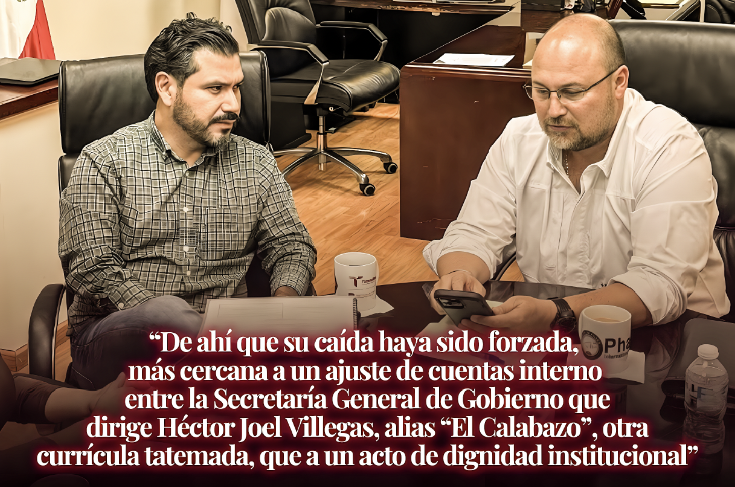 EL «CALABAZO TUMBÓ a OROZCO: GOBERNADOR OBLIGADO por la EVIDENCIA SACÓ al PEON CHAMUSCADO para que la QUEMADURA NO ALCANZARA al JUNIOR que lo MOVIA»…no era un cuadro técnico, era un cuadro acomodado.