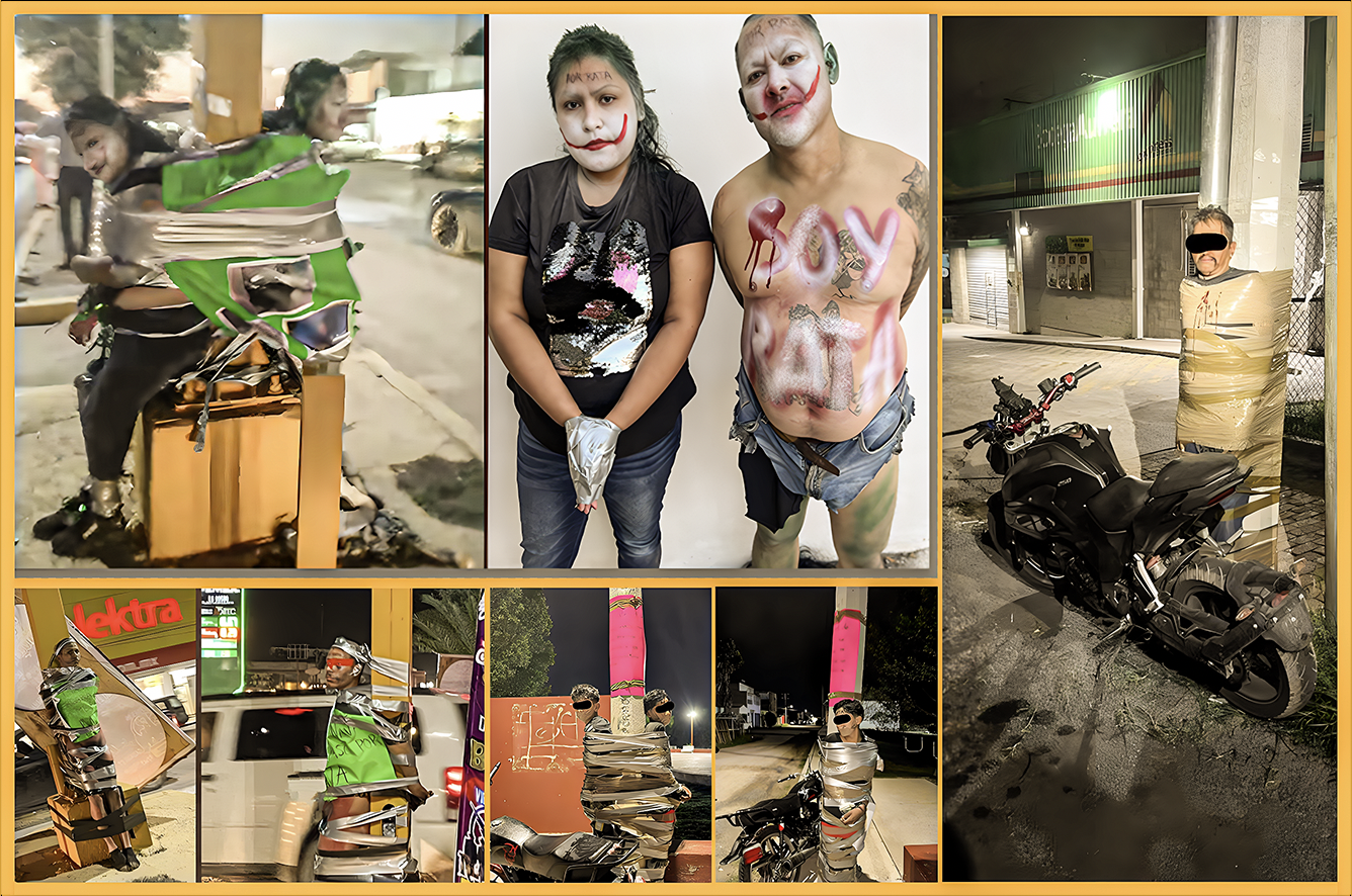 «APUNTEN al CÁRTEL de JALISCO: POLICÍA en LAGOS de MORENO se HACE TARUGA con JUSTICIEROS que IMITAN a BATMAN y el CÁRTEL del GOLFO… y suplantan al Gobierno atorando ratas».