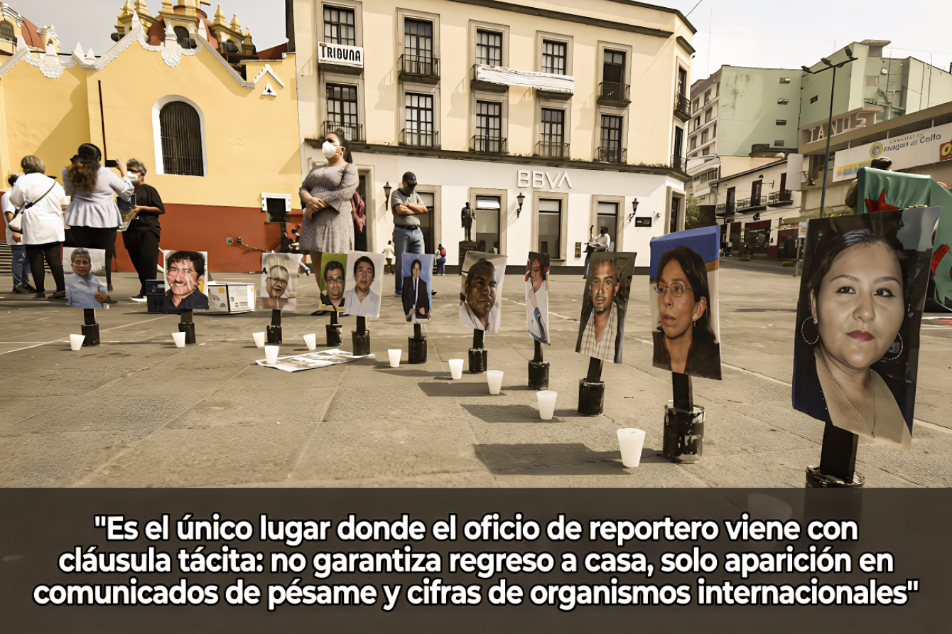 SI NO TE MATAN, TE EJECUTAN: VERACRUZ se CONVIRTIÓ en CEMENTERIO de PERIODISTAS… una fosa común con código postal y vocería oficial.