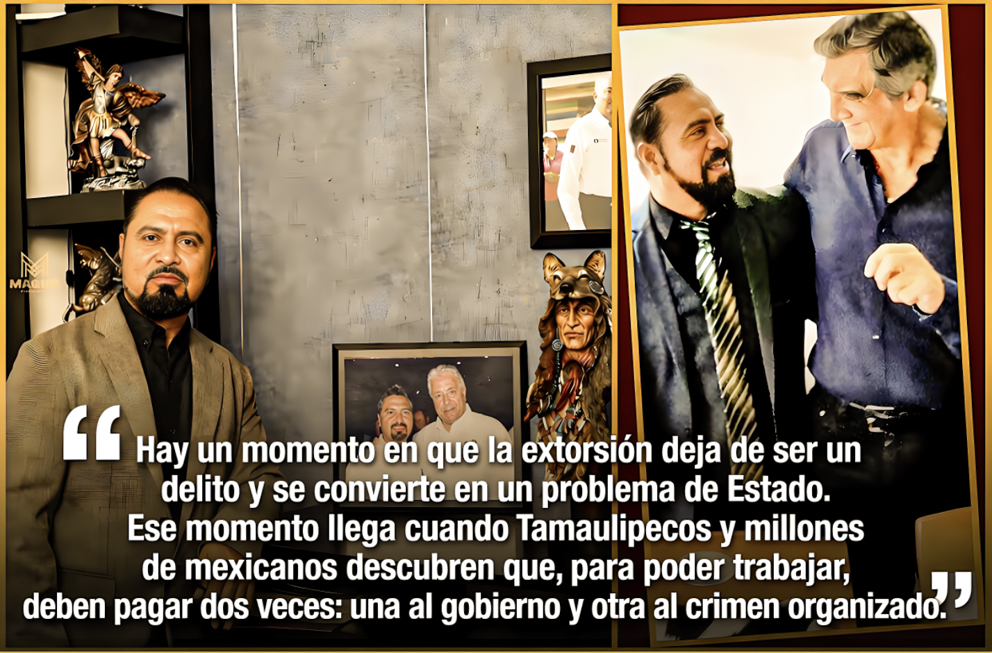 «AMERICO la PROTEGE y le SACA JUGO POLITICO: SENADOR de la REPUBLICA AFIRMA EXTORSION YA NO es DELITO,es PROBLEMA de ESTADO»… y creció en estados en malísimo estado.