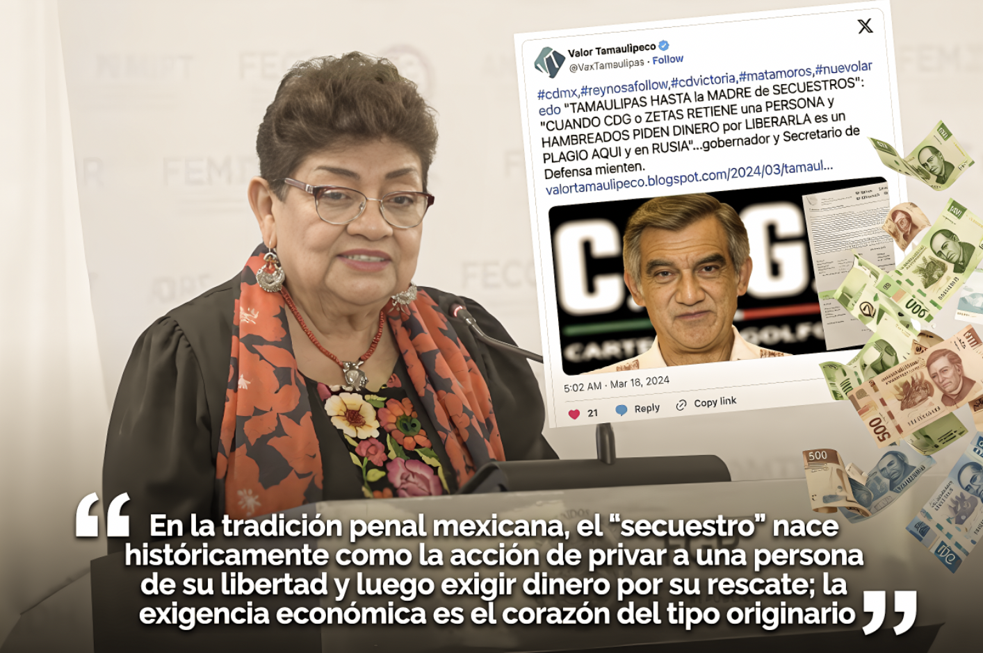 «CUAL SECUESTRO, SEÑORA?: DESMENUCE de DICHOS de FISCAL de FGR ACUSANDO al FBI NO AGUANTAN ESCULCADA JURÍDICA…la verdad en X no es lo mismo que la verdad procesal.