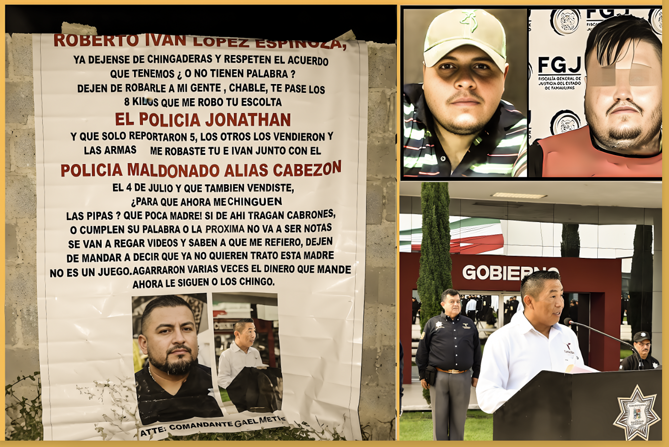 «ESTA MADRE NO es un JUEGO ?: CARTEL de PRIMITO AMENAZA a la GUARDIA ESTATAL de AMERICO por RATA y ESTAFADORA en ROBO de DROGAS y ARMAS»…ex-militar detenido y liberado en 2020.