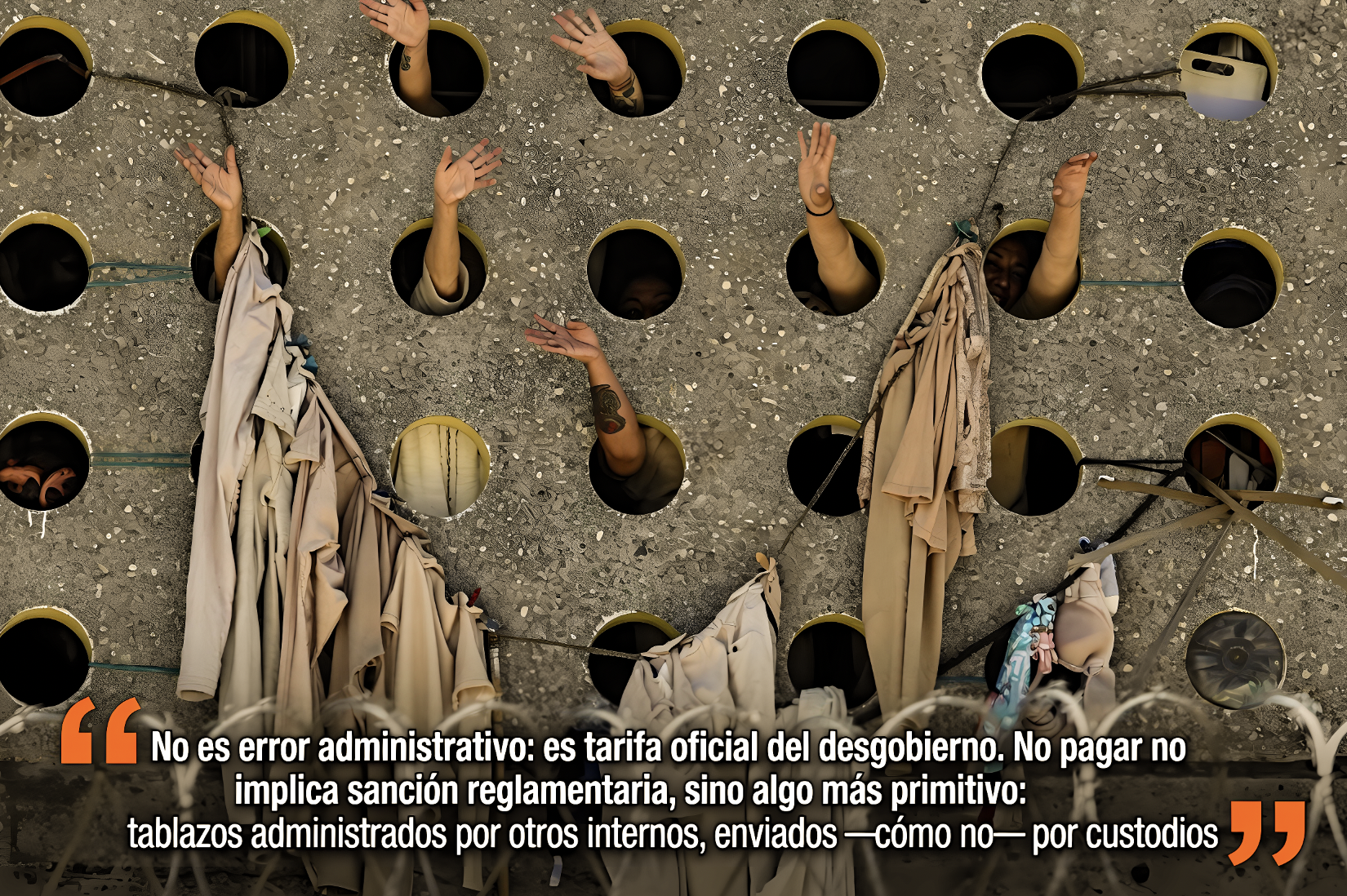 «OTRO HOTEL CARO: GOBIERNO de REOS del PENAL de SANTA MARTHA COBRAN a RECLUSOS en SOCIEDAD con el GOBIERNO que GOBIERNAN… igual que en Tamaulipas.»