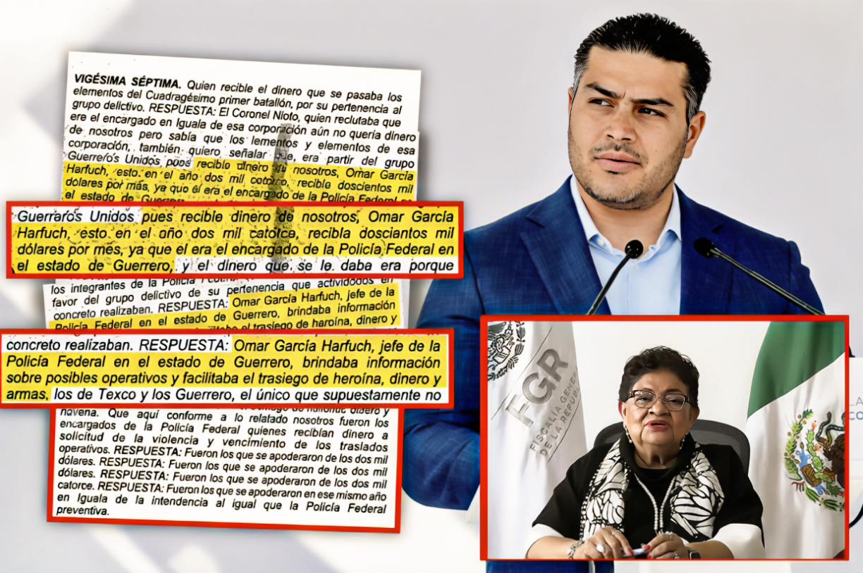 «ESTRELLA de ORO 1531: la FGR METE al BOTE a EX GOBERNADOR de GUERRERO por OCULTAR EVIDENCIAS de AYOTZINAPA»… un lodazal donde «chacualearon» las patas Harfuch y militares.