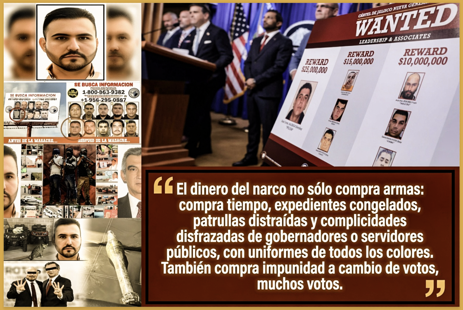 “NADIE LLEGA TAN LEJOS SIN AYUDA OFICIAL: EE. UU VA GOLPEAR al CJNG donde MÁS le DUELE: la PROTECCIÓN OFICIAL…y va alcanzar a Tamaulipas y Americo, donde opera hibrido CJNG-CDG.