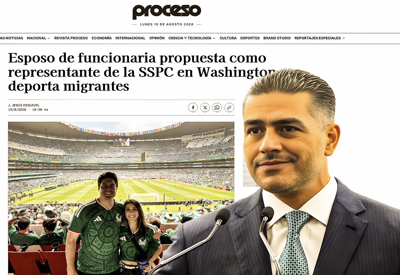 “HARFUCH RECICLA PRIÍSTA para REPRESENTANTE de la SSPC en WASHINGTON y su ESPOSO LUCRA con la DEPORTACIÓN de MIGRANTES”… el doble discurso no es un accidente; es diseño.