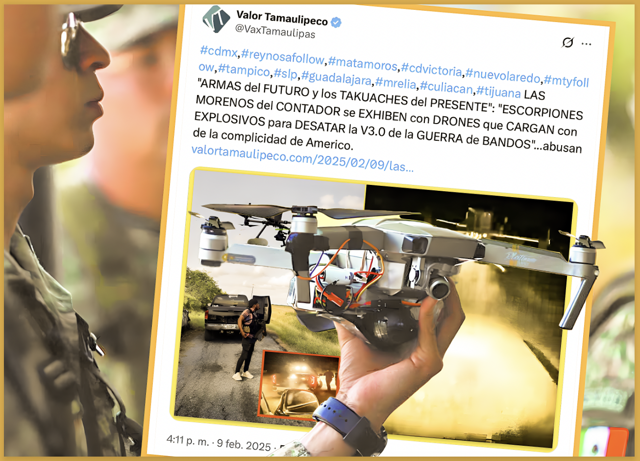 LOS «MAS CADRONES»: DECOMISO de ARTILUGIOS VOLADORES EXHIBE CRIMIMINALES TECNOLÓGIZADOS en SINALOA,TAMAULIPAS y MICHOACAN»…es la violencia V.Aerea.