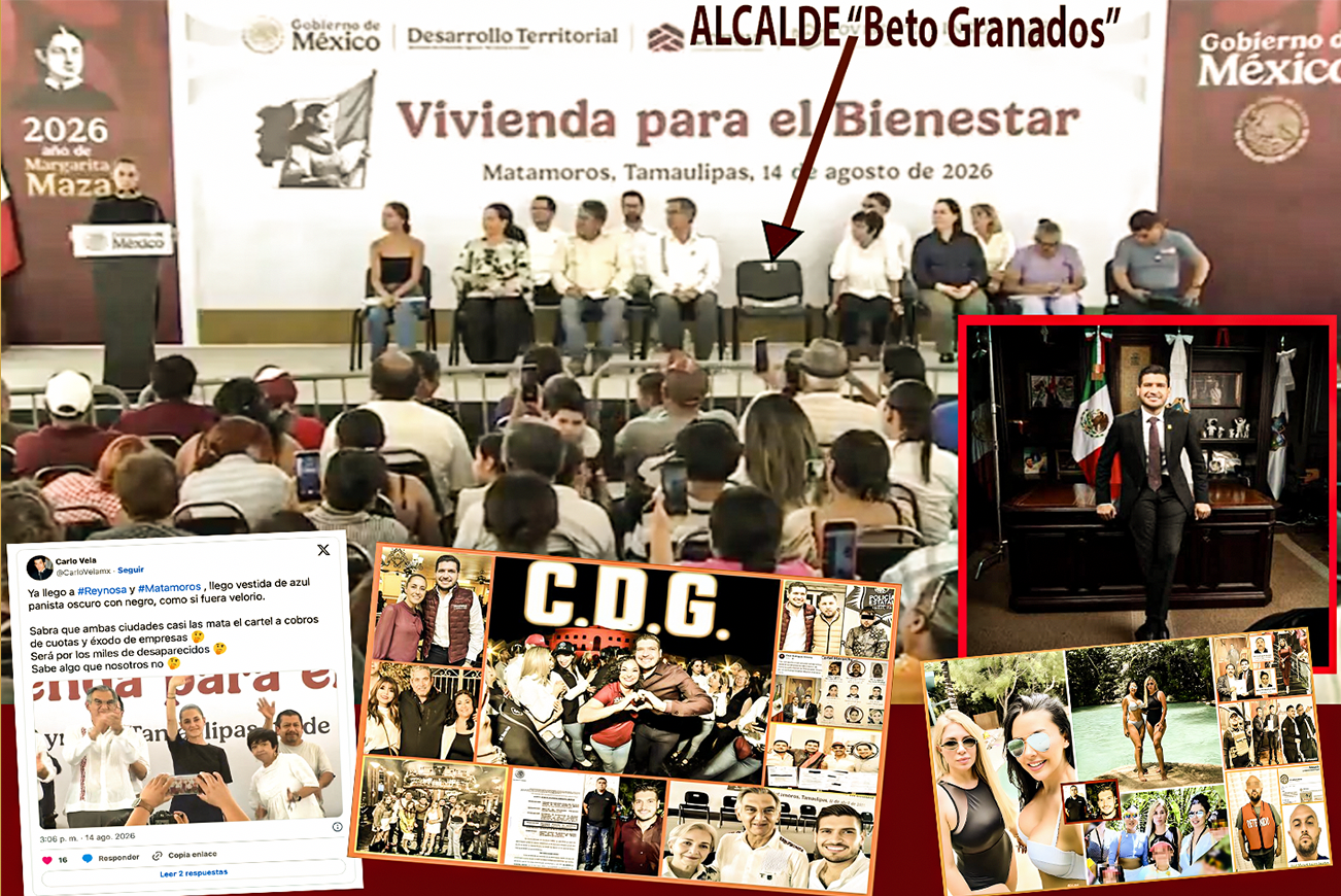 “¿Y BETO?: SHEINBAUM dejó VACÍA la SILLA de EDIL ESCORPIÓN, DANDY del CÁRTEL del GOLFO en MATAMOROS”…mero preludio de lo que ya viene.