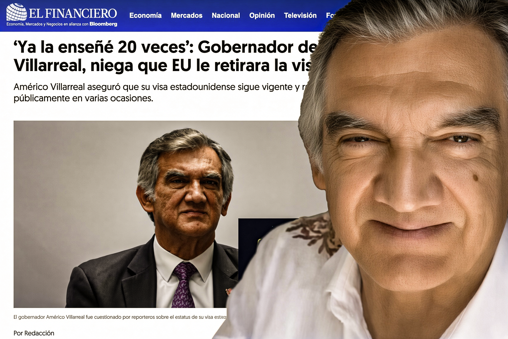 “AMÉRICO se BURLA y le CIERRA la VENTANILLA: GOBERNADOR MORENISTA SIN VISA se IRRITA y dice: ‘YA la ENSEÑÉ 20 VECES’”… el documento migratorio.
