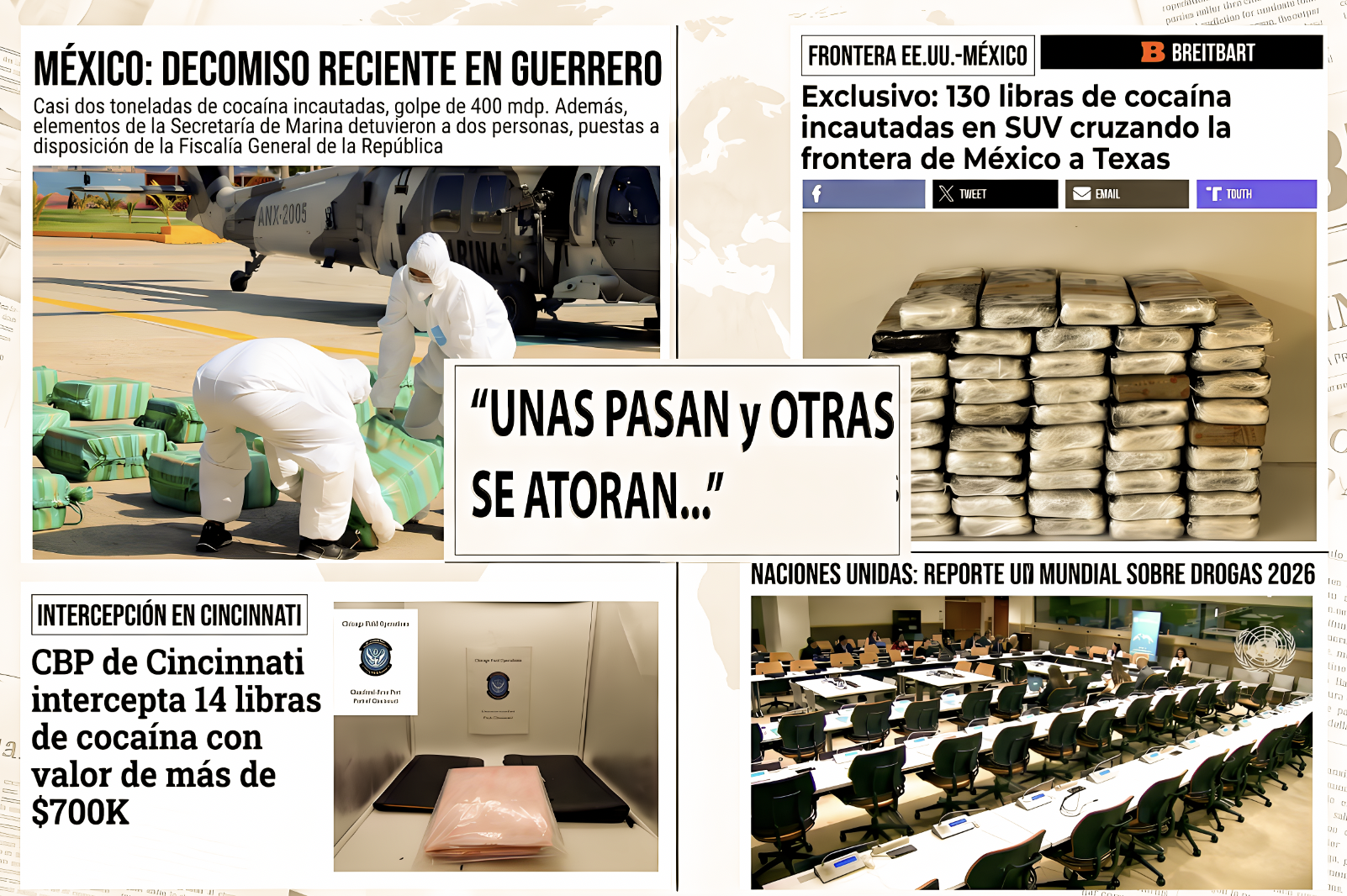 «ATINALE al PRECIO ?: DECOMISOS de DROGA EXHIBEN TASACIONES como SI FUERA DINERO NARCO YA en la CAJA REGISTRADORA»…difiere cuando ya va vestida para entrar al mercado de EE.UU