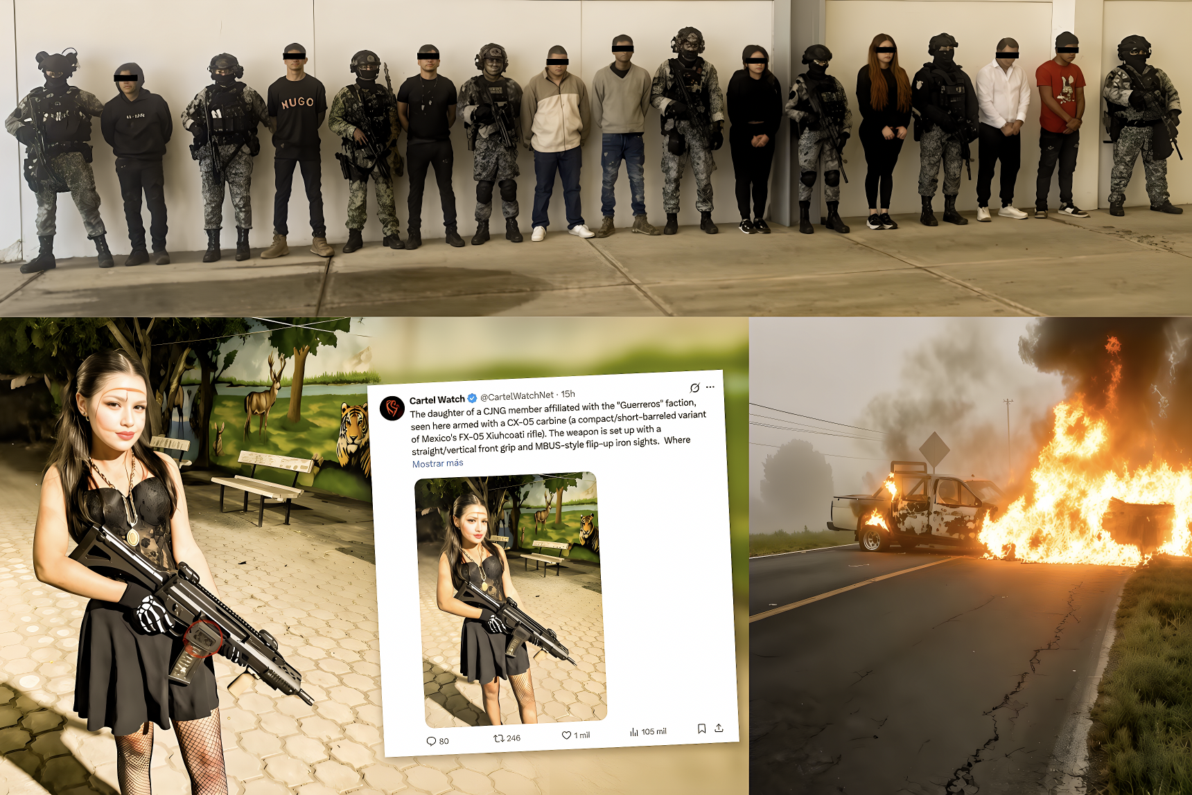 “PREGÚNTENLE por la SERPIENTE de FUEGO: CAPTURAN 9 del CJNG en MICHOACÁN, INCLUIDA la HIJA del TÍO LAKO”… faltan quienes los solapan y protegen con charola y uniformes de todos los colores.