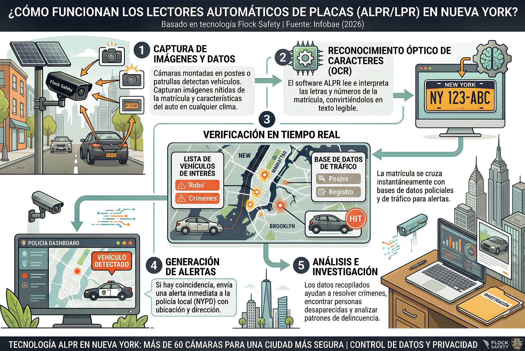 LA “ADUANA DIGITAL NEOYORQUINA”: INSTALAN CÁMARAS INTELIGENTES que REGISTRAN QUIÉN CIRCULA, en qué AUTO y a qué HORAS»…en México no falta tecnología; sobran gobernadores hampones.