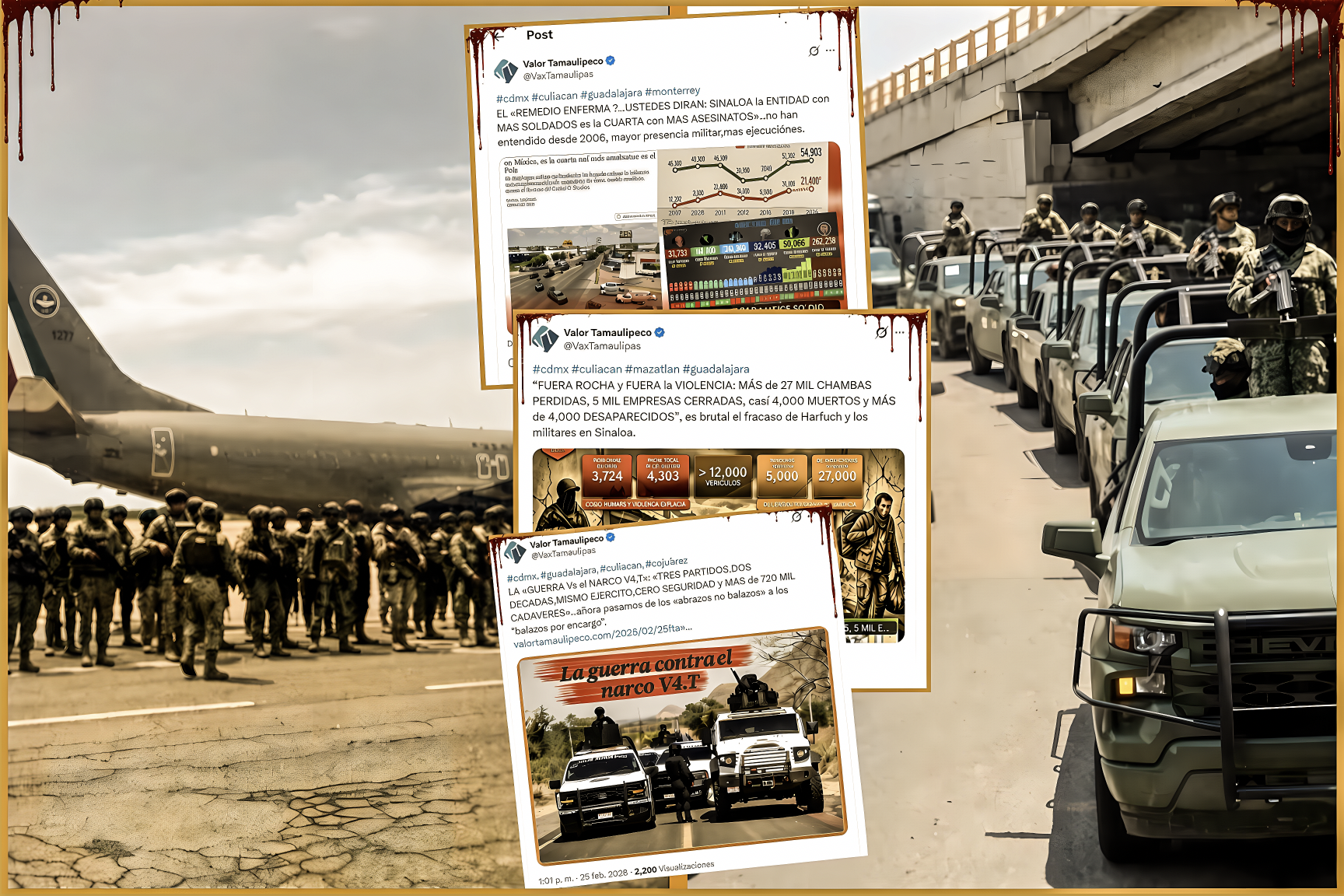 “OTRA DOSIS de lo que NO CURA: ESTRATEGIA CIRCULAR RECETA a SINALOA LLENA de MILITARES OTRO REFORZAMIENTO para REFORZAR lo REFORZADO”…la bacteria criminal aprende, muta y desarrolla resistencia.