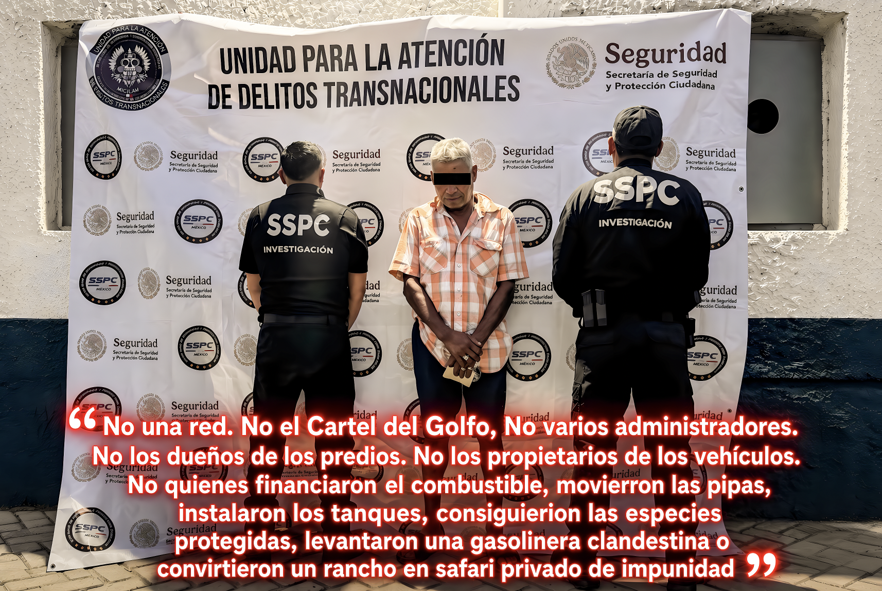 “1 DETENIDO ?: OPERATIVOS de HARFUCH son TELARAÑAS que ATRAPAN MOSCAS y dejan PASAR los PÁJAROS en TAMAULIPAS”…lo exótico no fue el zoológico: fue el único detenido.