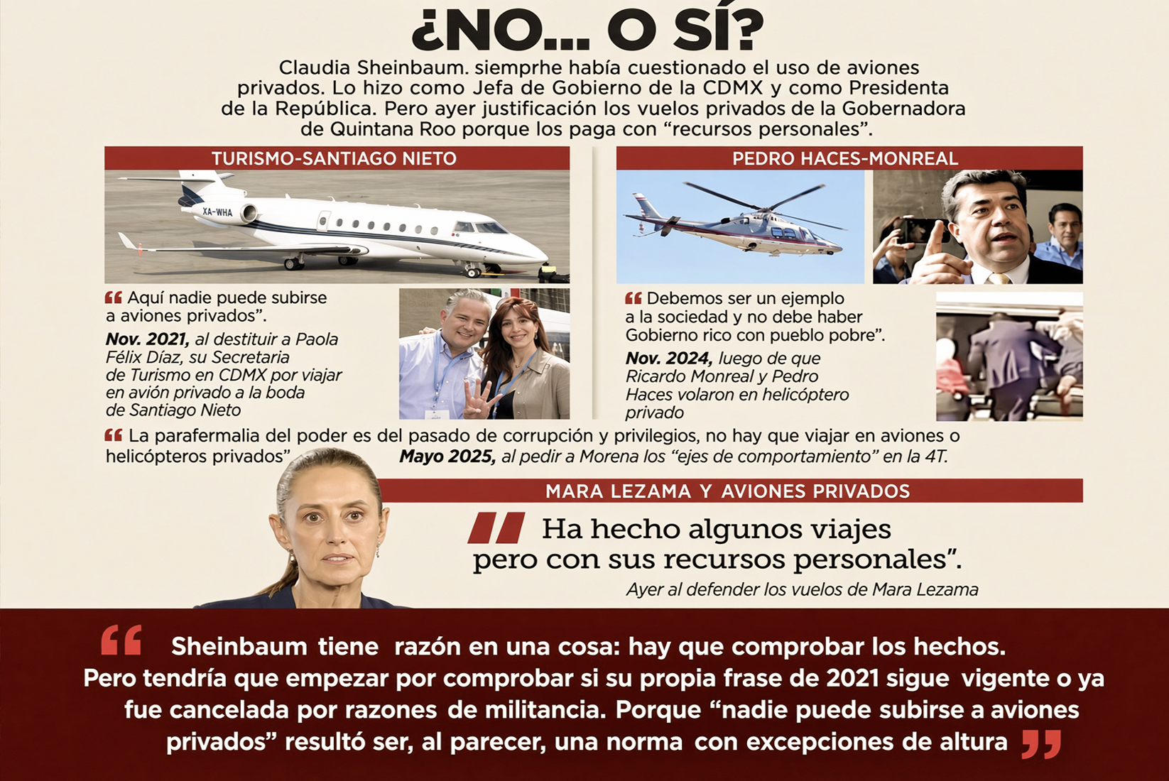 “¿DOÑA CHIMOLTRUFIA con CHALECO GUINDA: SHEINBAUM DEFIENDE los VUELOS PRIVADOS de GOBERNADORA y que ANTES CRITICABA… en vez de aterrizar,ahora despega indignada y pide pruebas.”