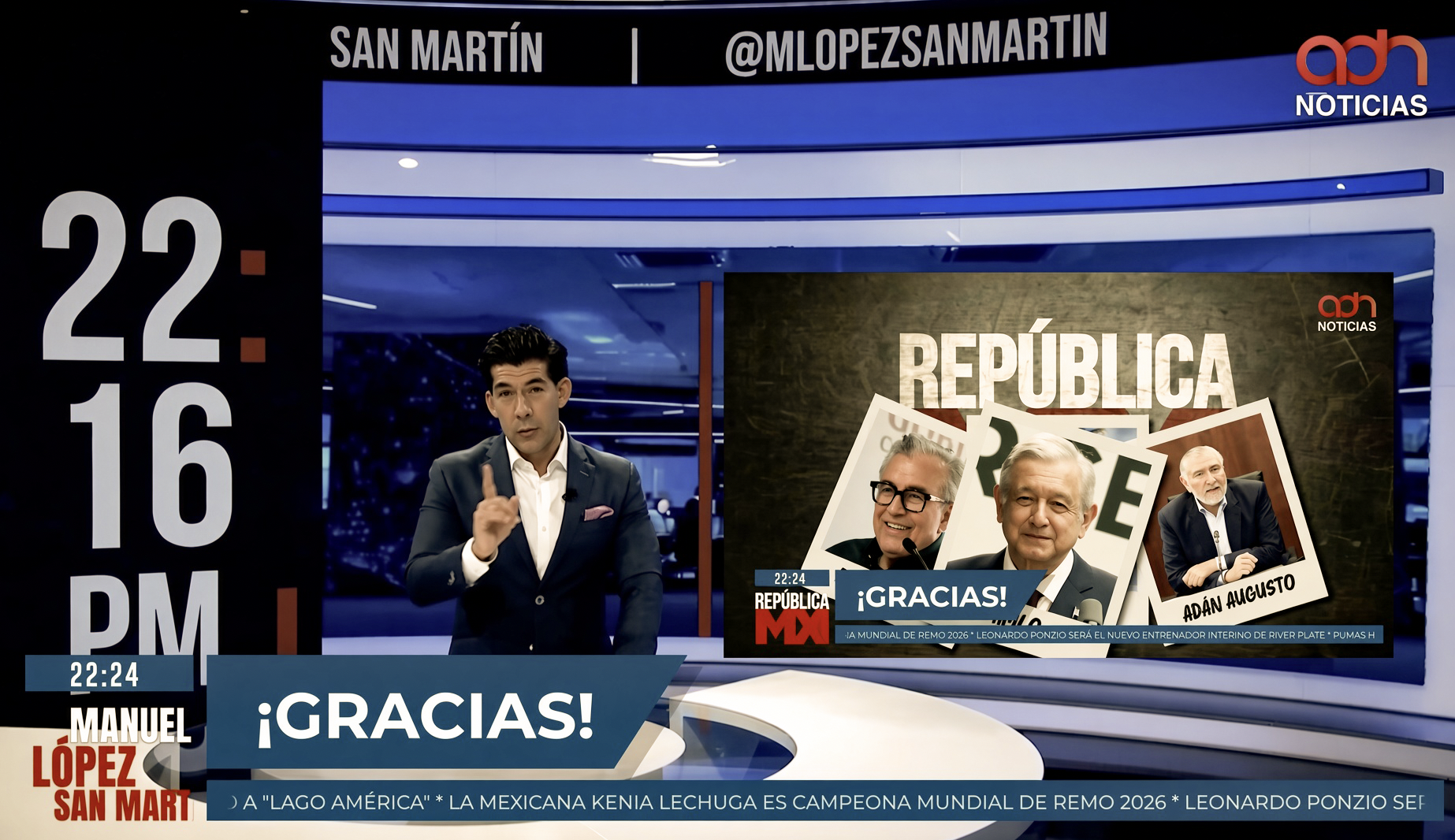 “GRACIAS a TI”: SAN MARTÍN se DESPIDE de ADN NOTICIAS, DÁNDOLE una RESTREGADA a la CAMARILLA de CUATREROS… nos deja una última ráfaga de denuncias y reproches al poder.