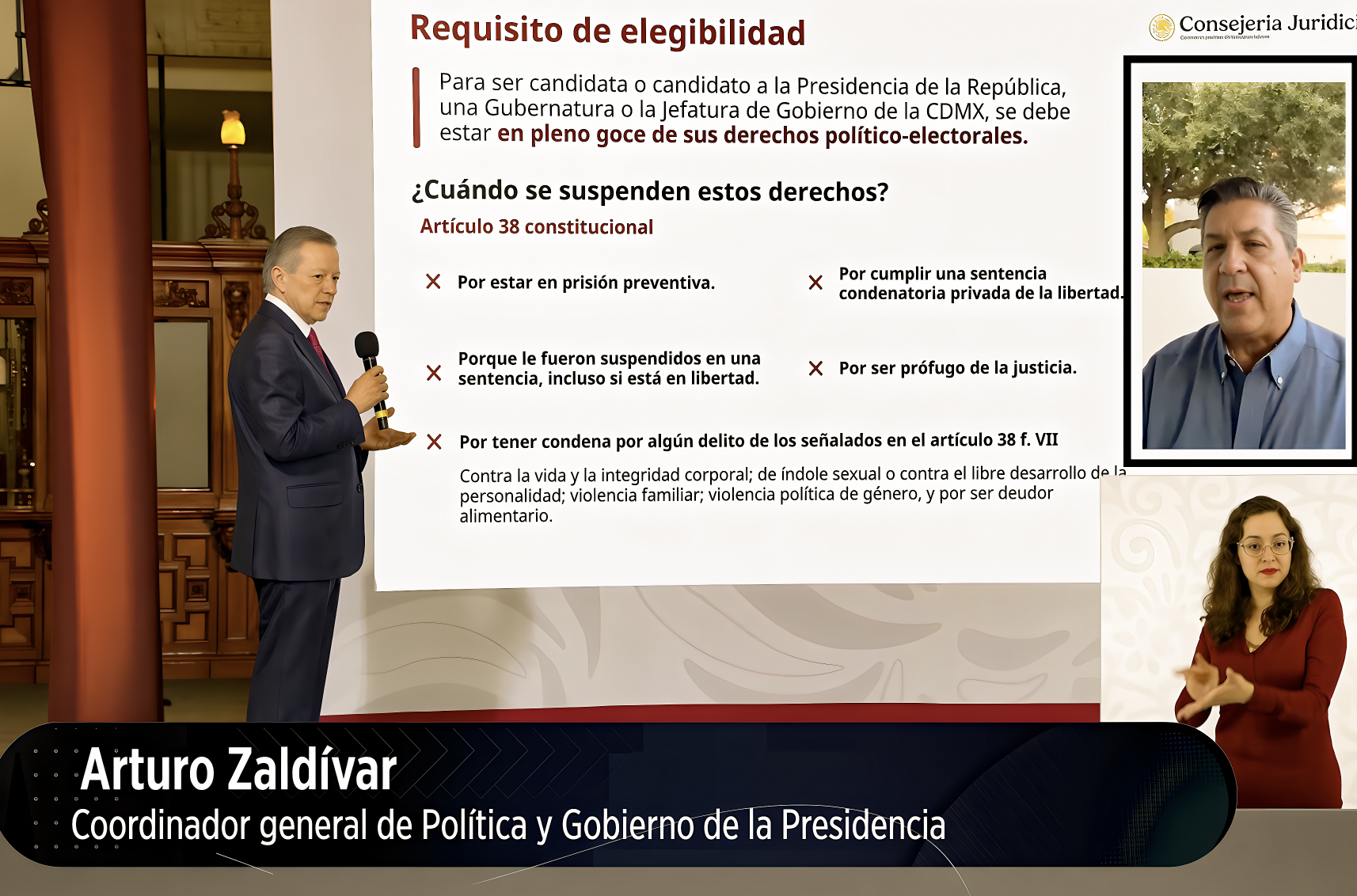 «EX-MINISTRO de la SUPREMA CORTE NOS EXPLICA, con la PRECISIÓN de un MACHETE, por qué CDV NO PUEDE ser CANDIDATO… y, de paso, confunde una guía pedagógica con una regla automática de exclusión política.
