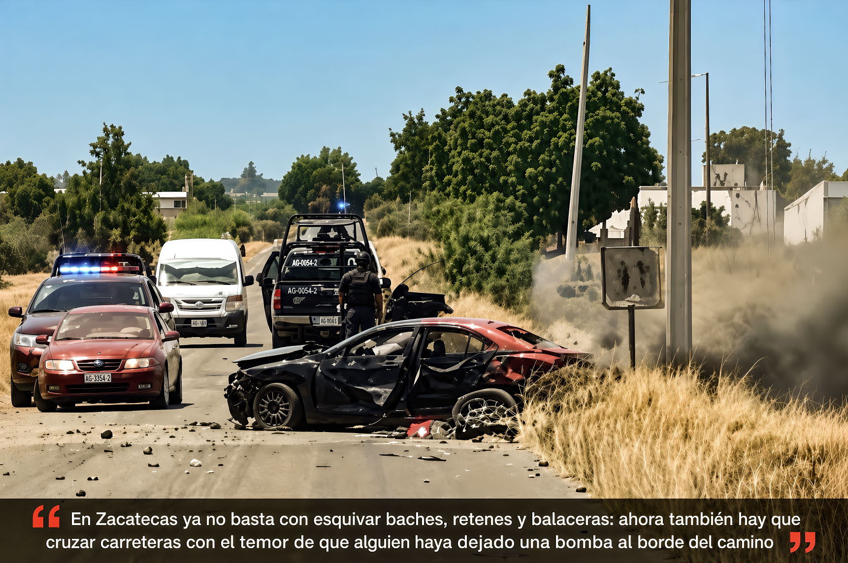 “SALIERON RESPONDONES: ATACAN con EXPLOSIVOS a POLICÍAS de ZACATECAS”… y no es ningún hecho aislado.