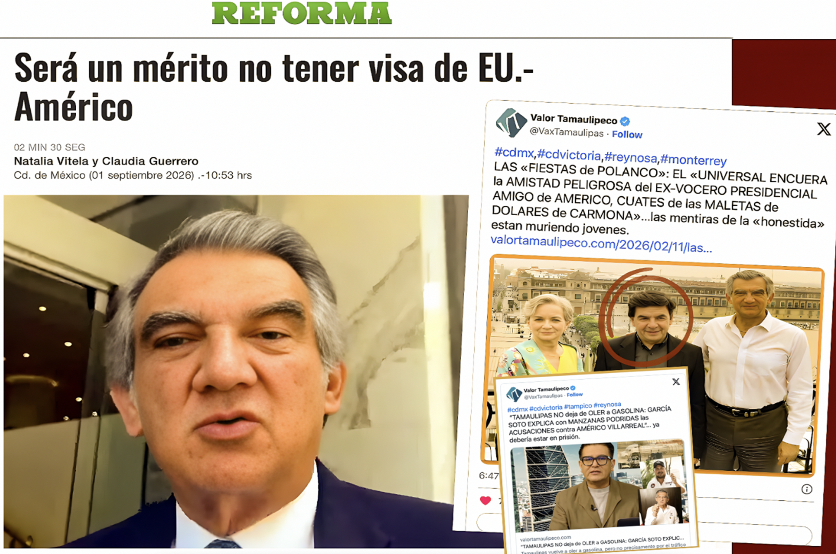 “YA se DESCARÓ: AMÉRICO se ANTICIPA y CONSTRUYE una COARTADA VERBAL porque NO TIENE VISA, NI TAMPOCO VERGÜENZA”… ya debería estar detenido.