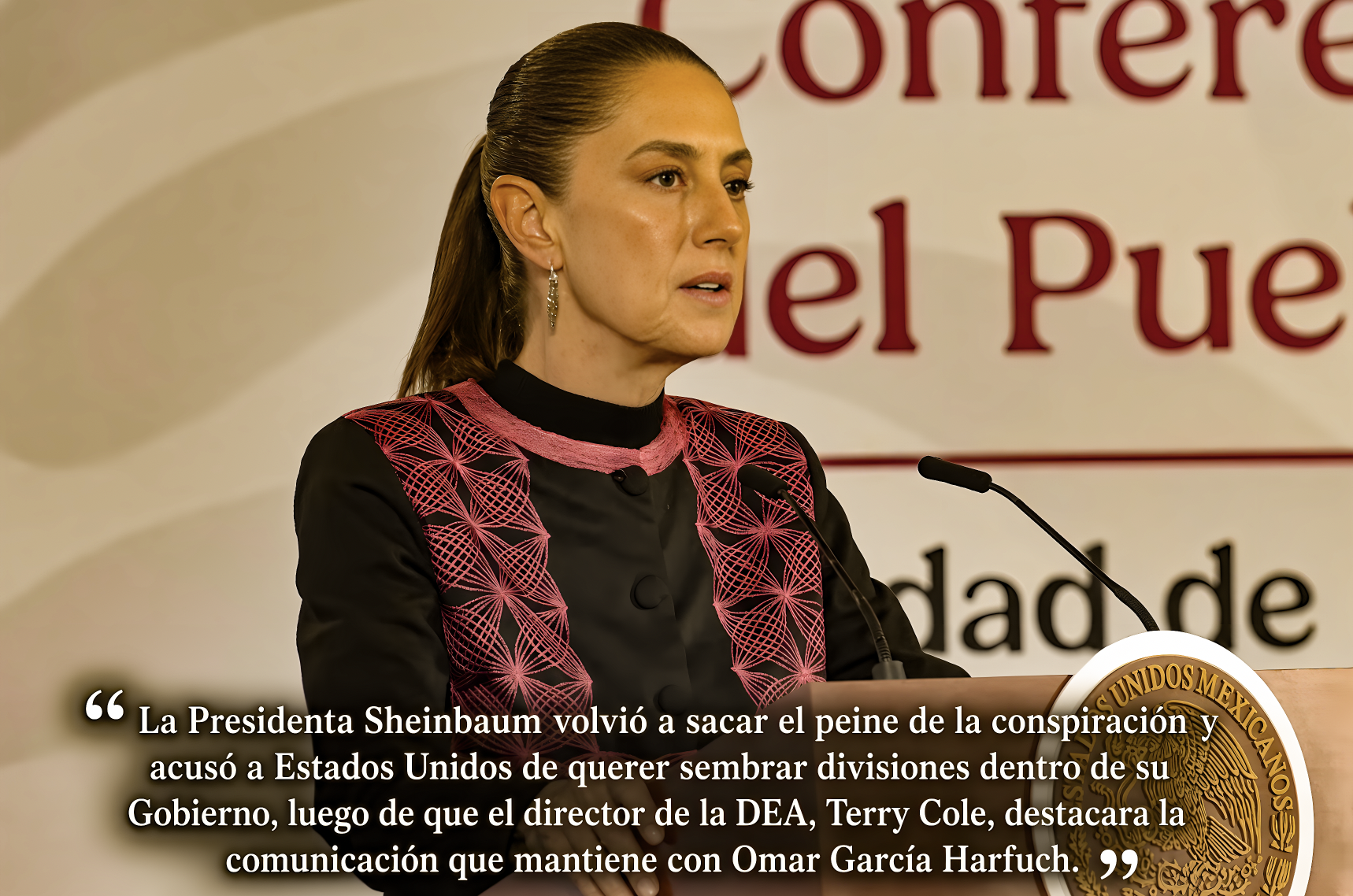 “NO sea ARGUENDERA, PRESIDENTA”: SHEINBAUM ACUSA a la DEA de BUSCAR SEPARAR a HARFUCH, pero es al REVÉS VOLTEADO»…sin ellos,Batman es Robin.