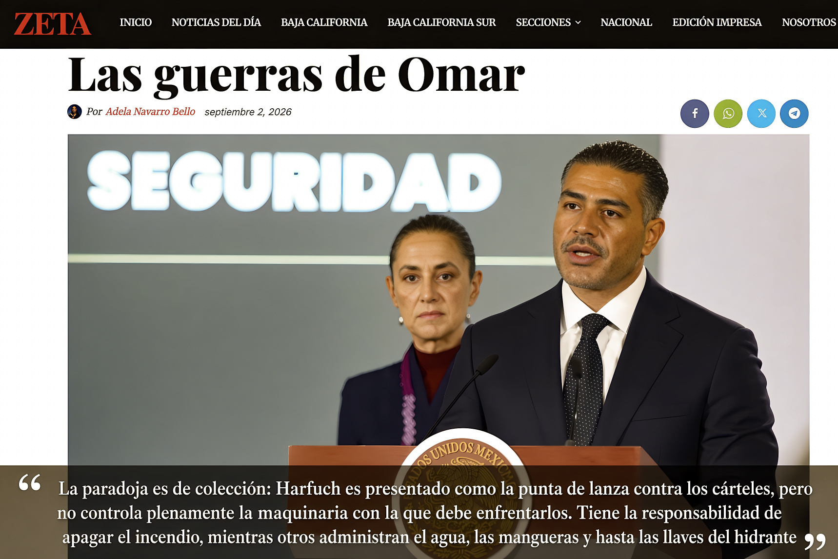“ADELA SÍ SABE: ZETA TIJUANA EXHIBE las DOS GUERRAS de OMAR, CONTRA NARCOS y el  GOBIERNO AUN LLENO de MUCHO NARCO”…la charola no es tan grande como creen.