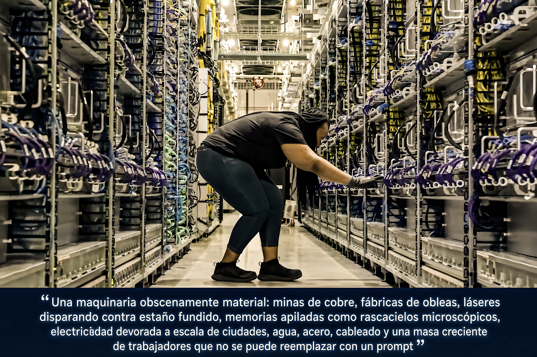 LA “MÁQUINA MÁS GRANDE JAMÁS CONSTRUIDA: ASÍ FUNCIONA el ENTRAMADO que le DA VIDA a la IA… el video desarma, capa por capa, todas las piezas.