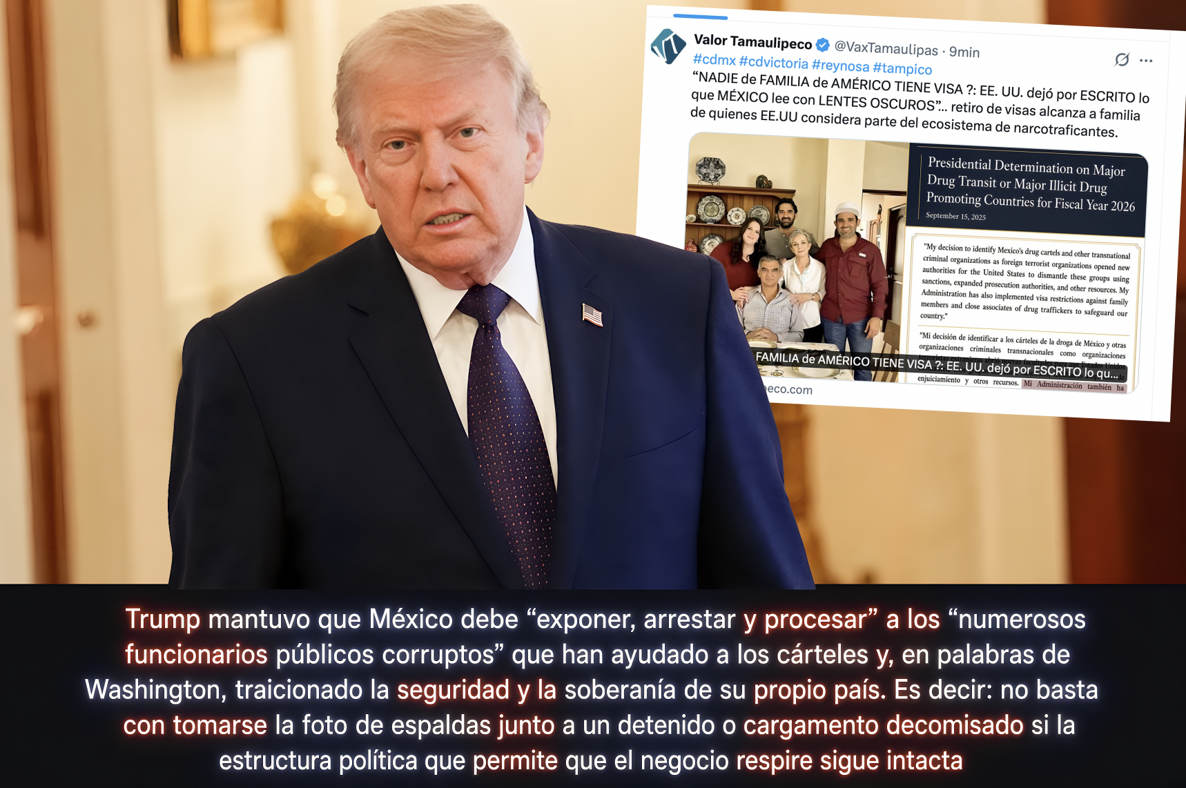 “NO QUITA el DEDO del RENGLÓN: TRUMP VA por la SIGUIENTE CAPA de la CEBOLLA que NOS HACE LLORAR de IMPOTENCIA: GOBERNADORES y FUNCIONARIOS al SERVICIO de CÁRTELES”… no se puede combatir a los segundos sin tumbar a los primeros.