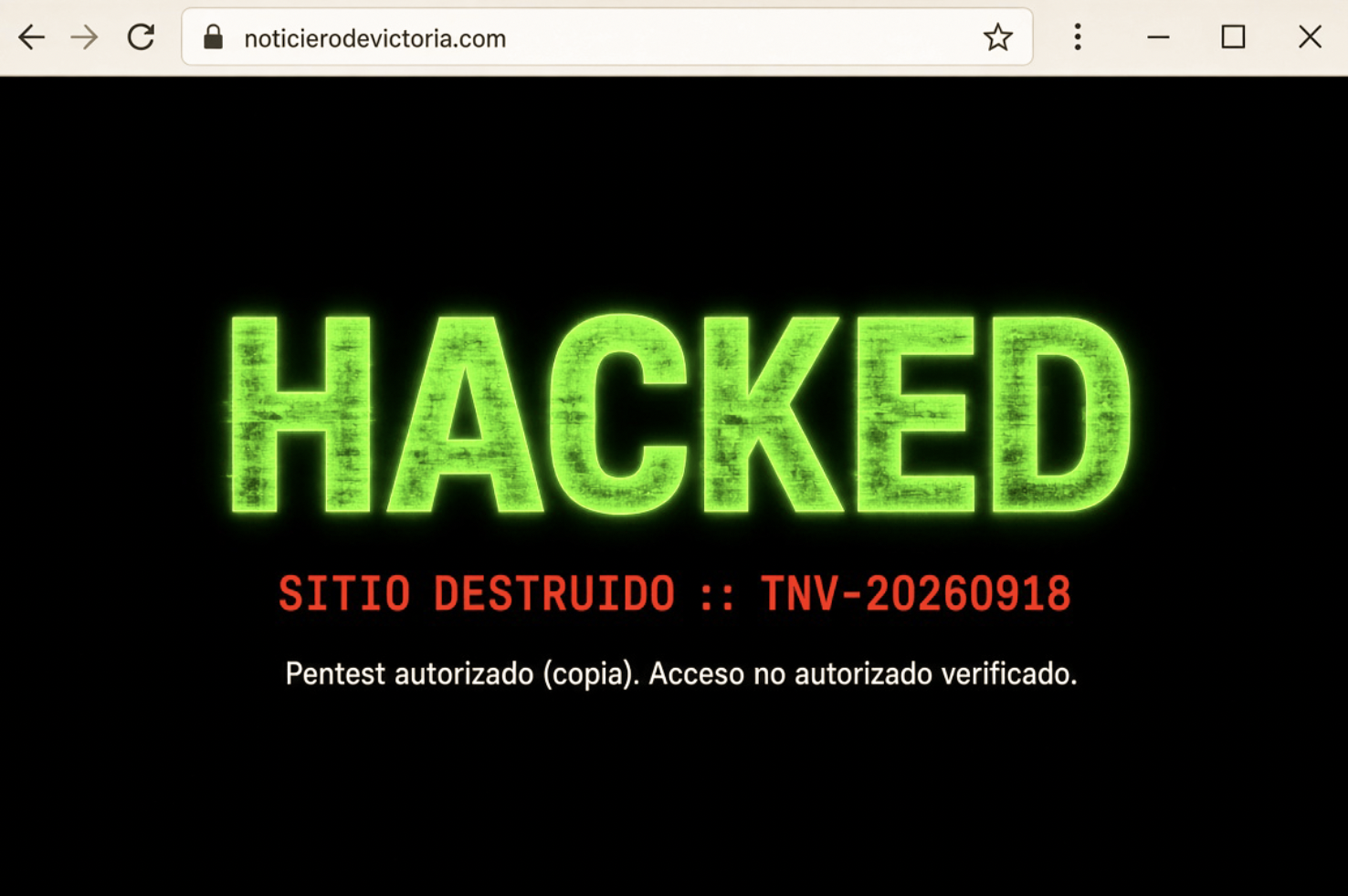 “AHH, LLEVADITOS”: PRESUNTOS HACKERS TUMBAN PÁGINA del NOTICIERO de VICTORIA… exhibía CORRUPTELAS de la SSP de AMERICO y el GENERAL PANCARDO.