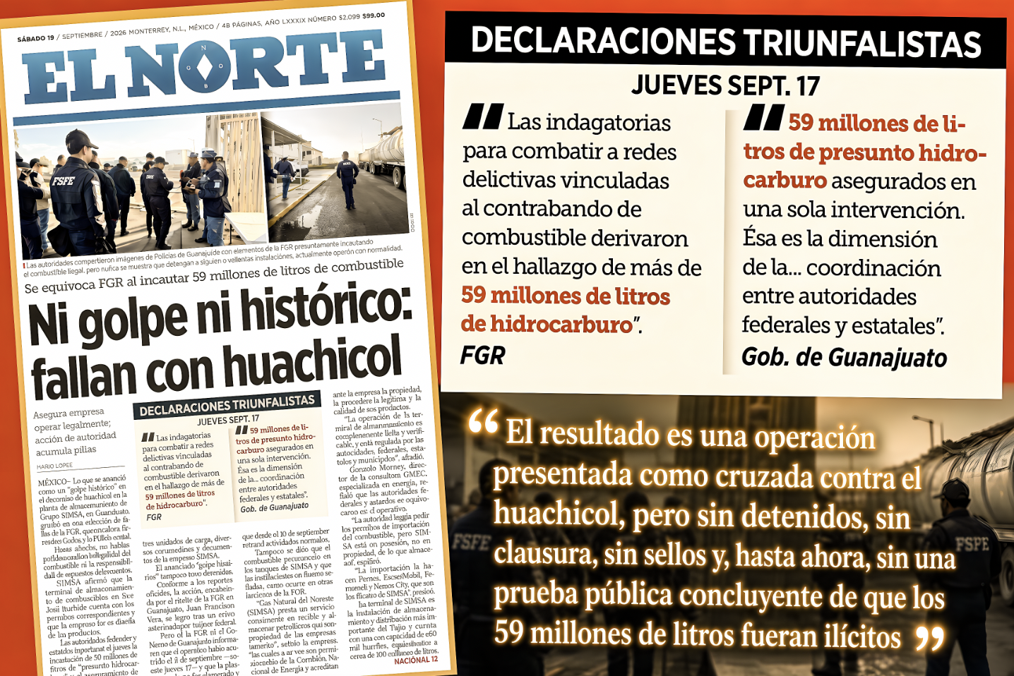 “NI GOLPE, NI HISTÓRICO”: HARFUCH VENDIÓ DECOMISO como SI HUBIERA DESCUBIERTO la CUEVA de ALÍ BABÁ del HUACHICOL… una exhibición de desorden, omisiones y anuncios prematuros.