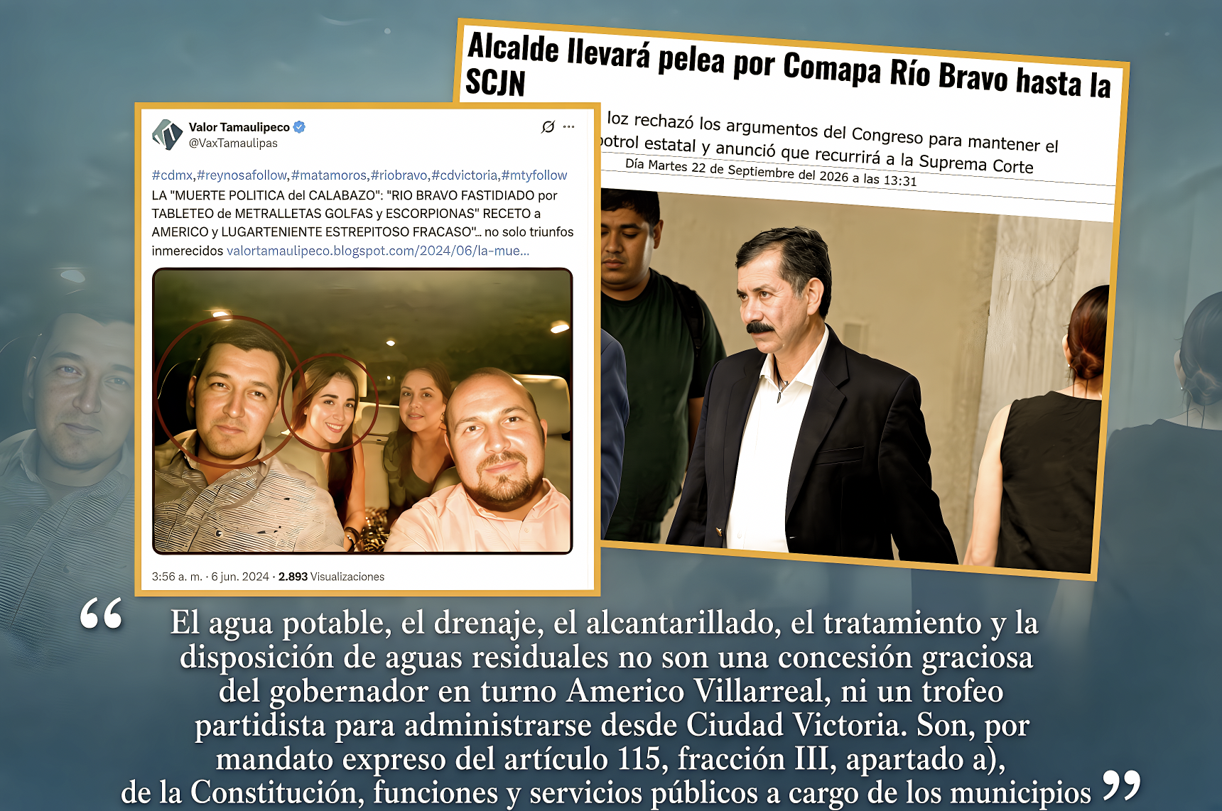 “YA se ARMÓ el TIRO: ALCALDE PANISTA de RÍO BRAVO VA a PELEARLE la COMAPA a AMÉRICO en la SUPREMA CORTE”… un pleito en el que la CONSTITUCIÓN le da la RAZÓN al MUNICIPIO.