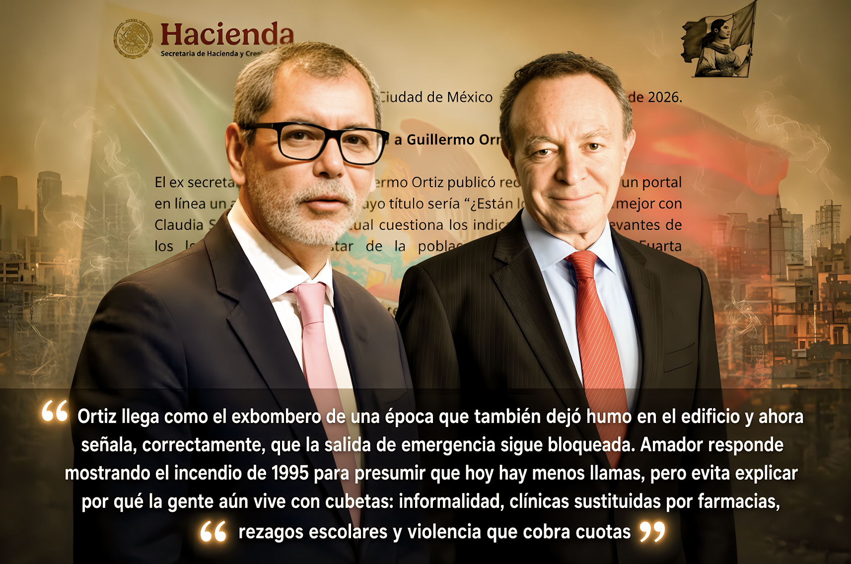 “CHOQUE de EGOS y VERSIONES EXHIBE PRÁCTICA del DEPORTE NACIONAL del ENCUADRE ECONÓMICO”… ambos escogen la foto donde salen menos despeinados.