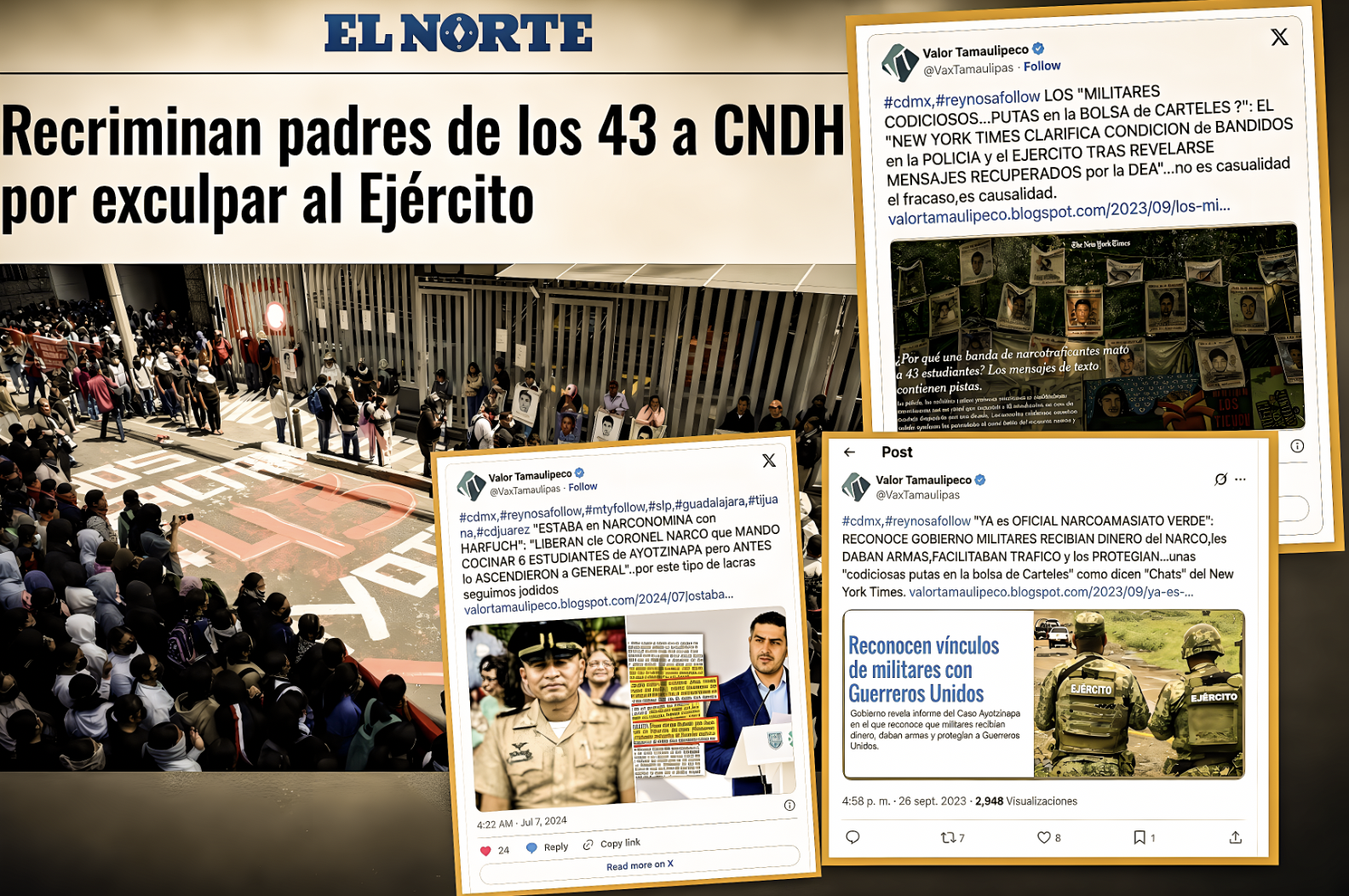 “CONTRA ELLOS NO SE PUEDE,TRAEN CASCO de FIERRO”: PROTESTAN contra la CNDH por PROTEGER la IMPUNIDAD MILITAR»… deberían ser entes excepcionales, no entes de excepción.