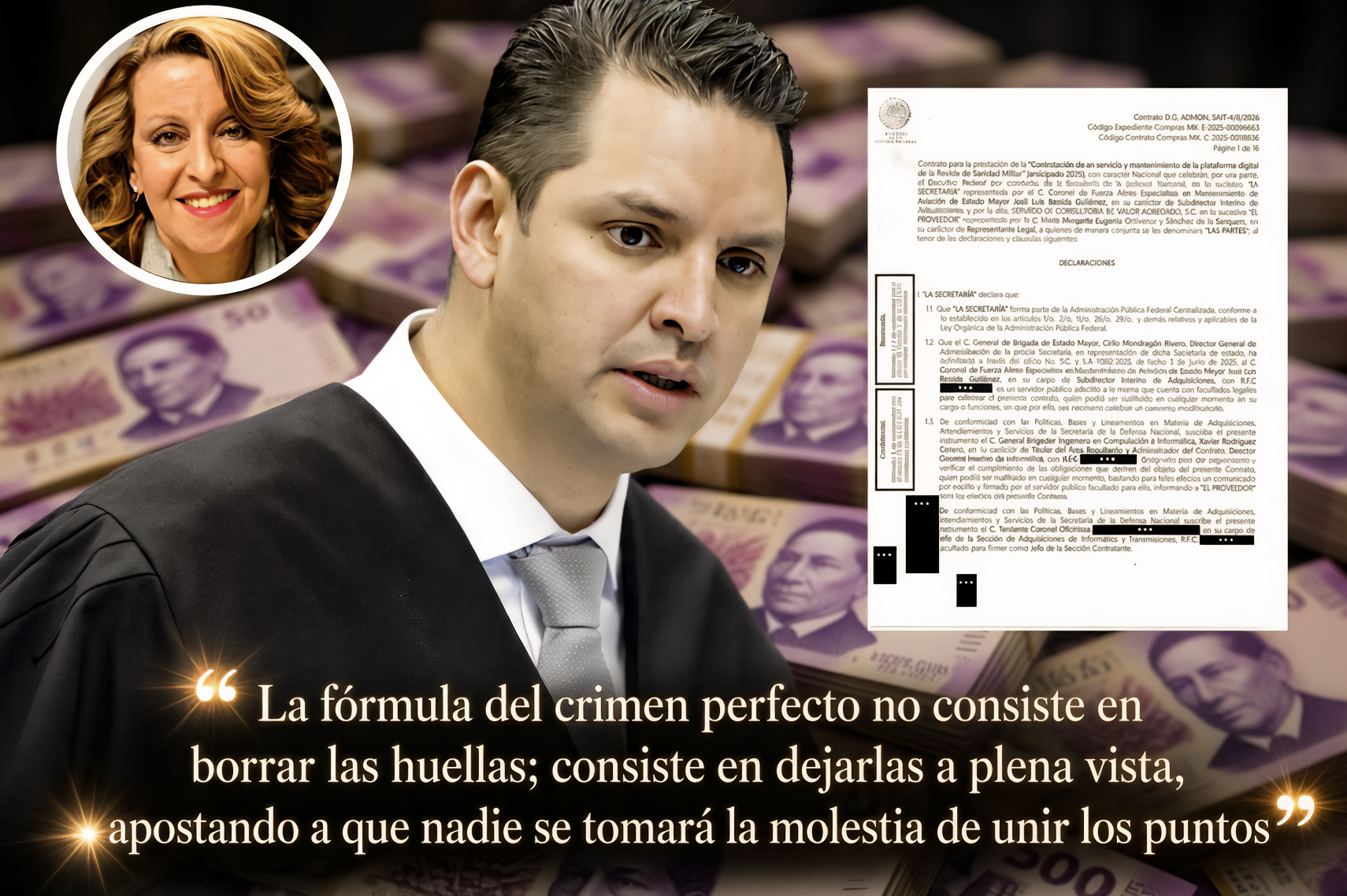 LO “PROHÍBE la LEY”, ¿Y QUÉ?: es CONTRATISTA del EJÉRCITO y TAMBIÉN FUNCIONARIA del PODER JUDICIAL FEDERAL… la diferencia entre unos y otros es solo el nivel de sinvergüenzas.