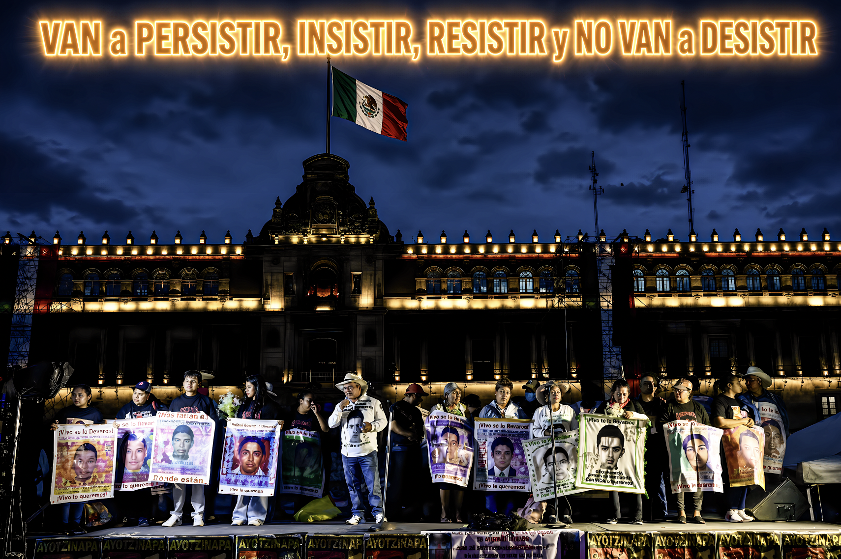 «12 AÑOS y NO se RINDEN: FAMILIARES de los 43 DESAPARECIDOS de AYOTZINAPA VAN a PERSISTIR, INSISTIR, RESISTIR y NO VAN a DESISTIR»… a 8 madres y padres ya se les acabó la vida buscándolos.