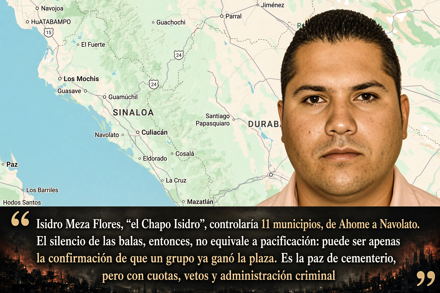 «OTRA CACHETADA a la NARRATIVA: el CHAPO ISIDRO y la MAYIZA AVANZAN en SINALOA AÚN con TROPAS MILITARES debajo de las PIEDRAS»… y tal vez esa sea la idea del enroque.