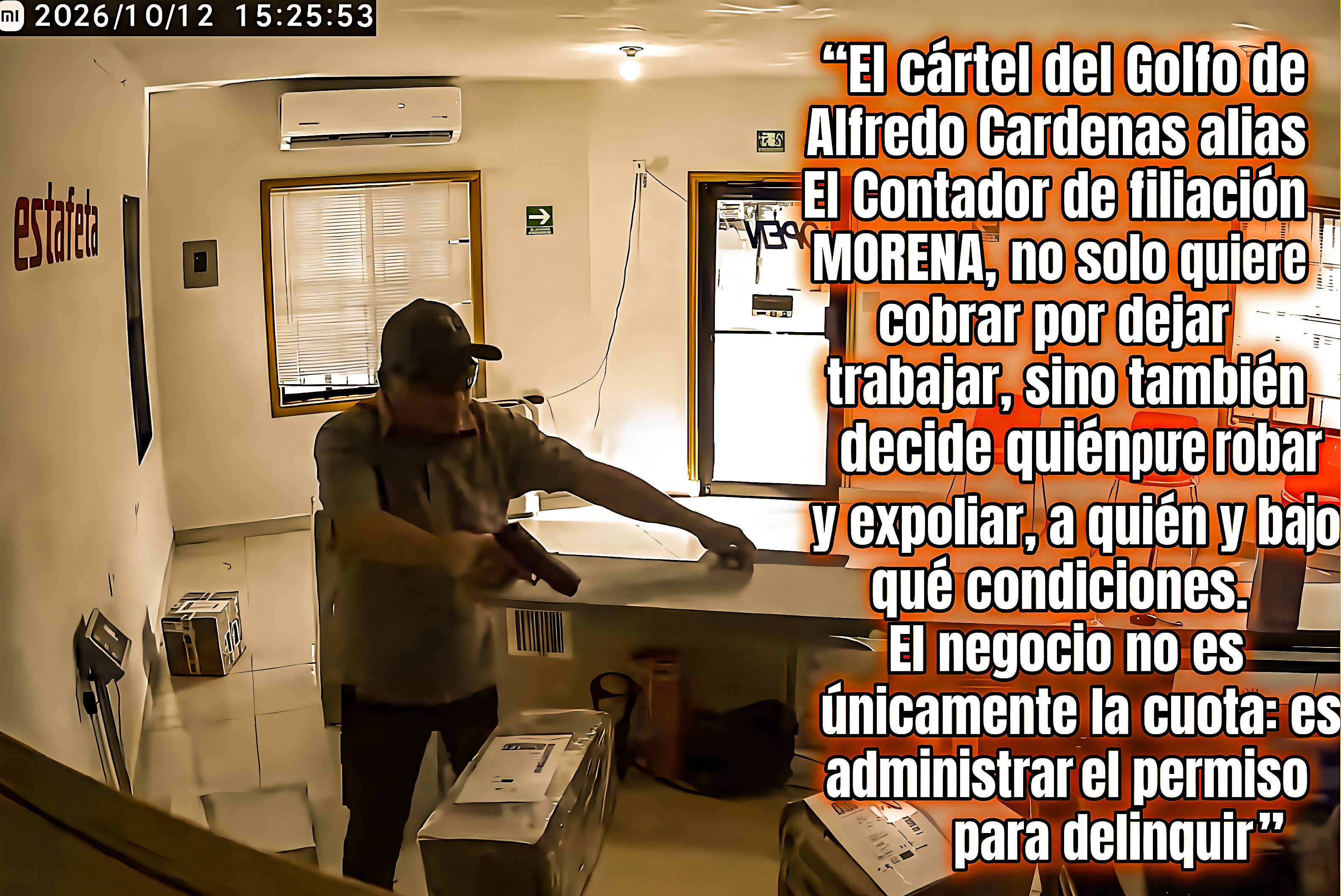 «ASI COMO se OYE: NADIE ROBA,NI COBRA CUOTA SIN PERMISO del CARTEL del GOLFO del CONTADOR MORENO en MATAMOROS»…ciudad opera bajo su completo control.