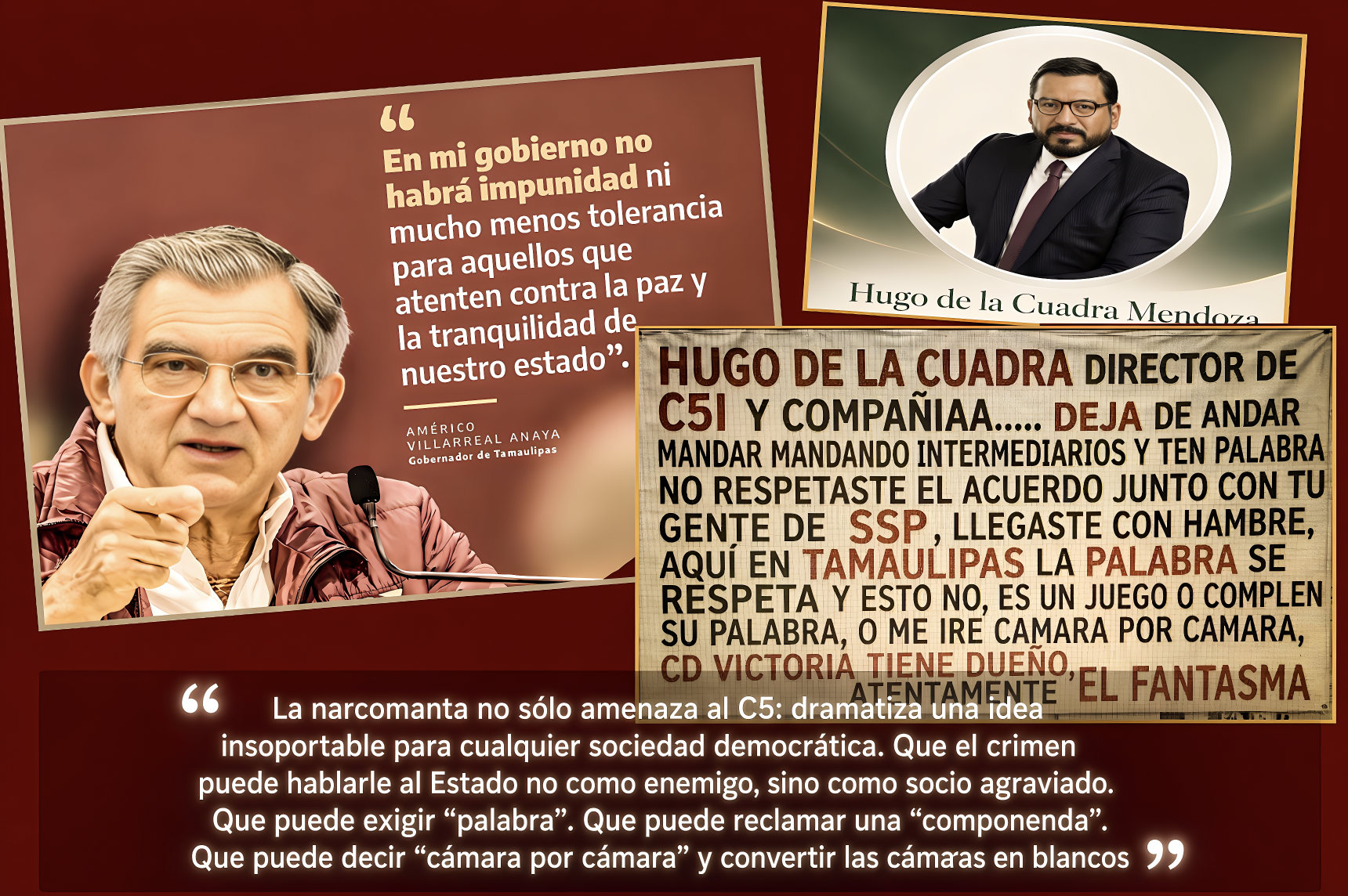 LAS «DOS NARCOMANTAS»: se CUMPLEN 4 AÑOS del GOBIERNO de CUATRERO que IBA, IBA a SANAR TAMAULIPAS,pero se ATRAVESARON las PIPAS del HUACHICOL»… todo cambió para quedar igual o peor.