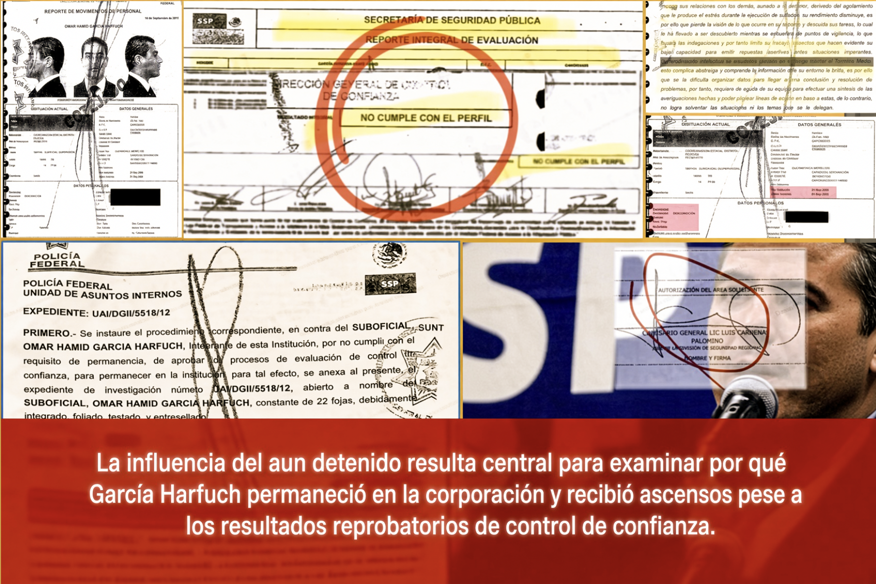 «YA CUMPLIO una SENTENCIA: «CÁRDENAS PALOMINO el MENTOR y PROTECTOR de HARFUCH en la PF cuando REPROBABA EXÁMENES de CONFIANZA»…entonces calificado «no apto» y «no cumple con el perfil».