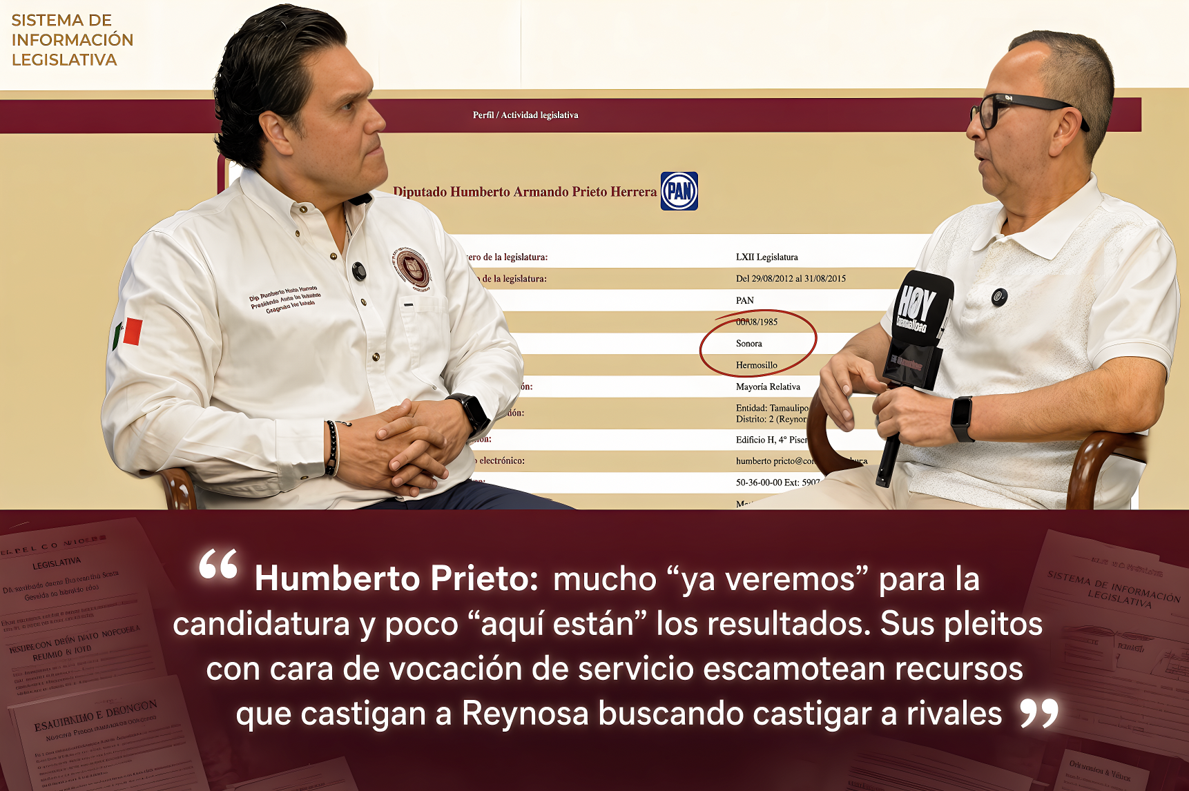 «¿SERVIR o SER VIL?: ENTREVISTA le PLANCHA el TRAJE de SUSPIRANTE por REYNOSA al EXPANISTA PRIETO NACIDO en SONORA»… el micrófono debe exigir cuentas con deber de incomodar, no de acomodar.