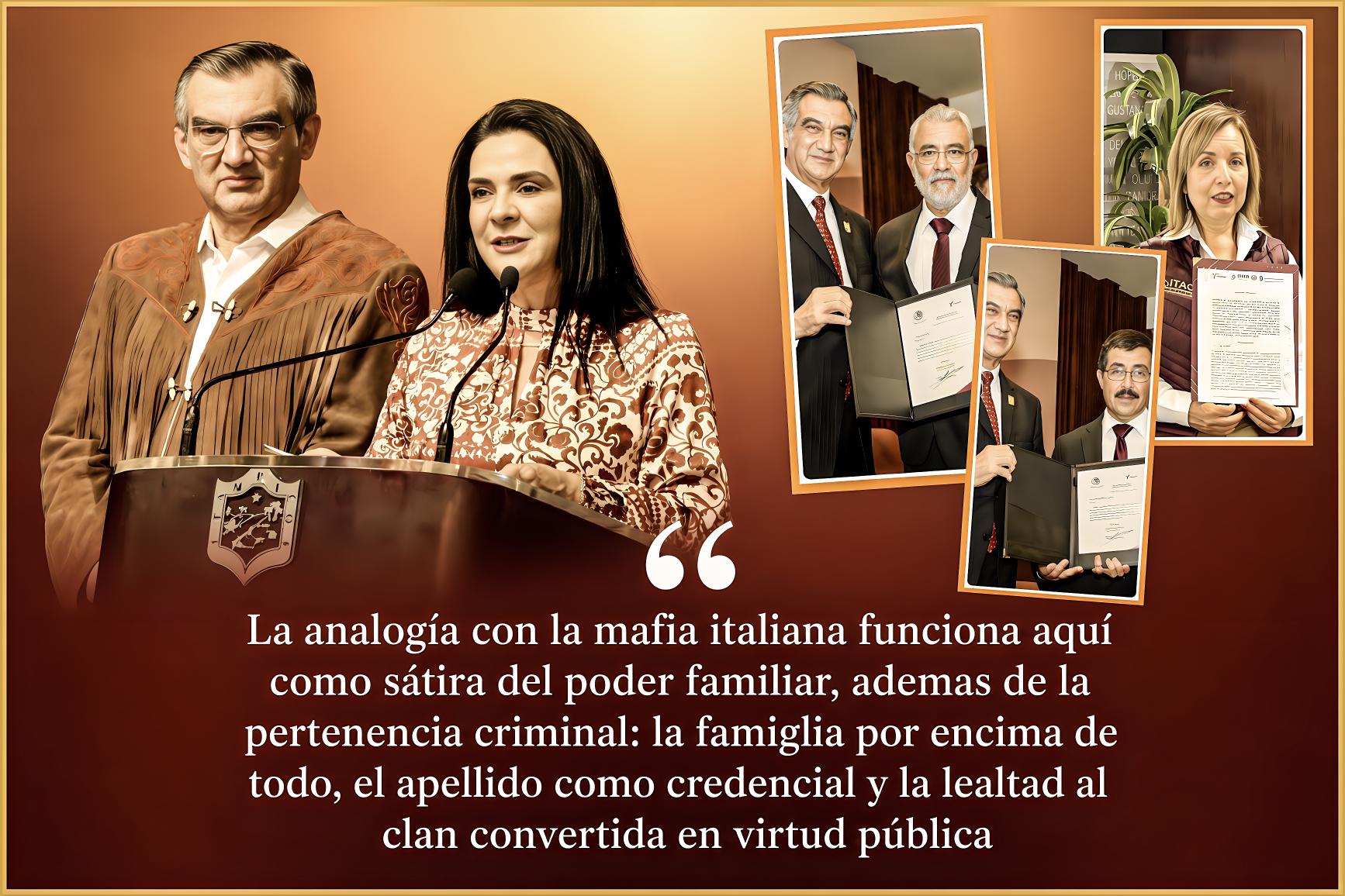 AL «ESTILO de la MAFIA ITALIANA: HIPOCRESÍA de SHEINBAUM afirma NEPOTISMO YA se FUE, AUNQUE la FAMILIA de AMÉRICO siga en la NÓMINA»… y la hermana, otra aliada del CDG, quiera reelegirse.