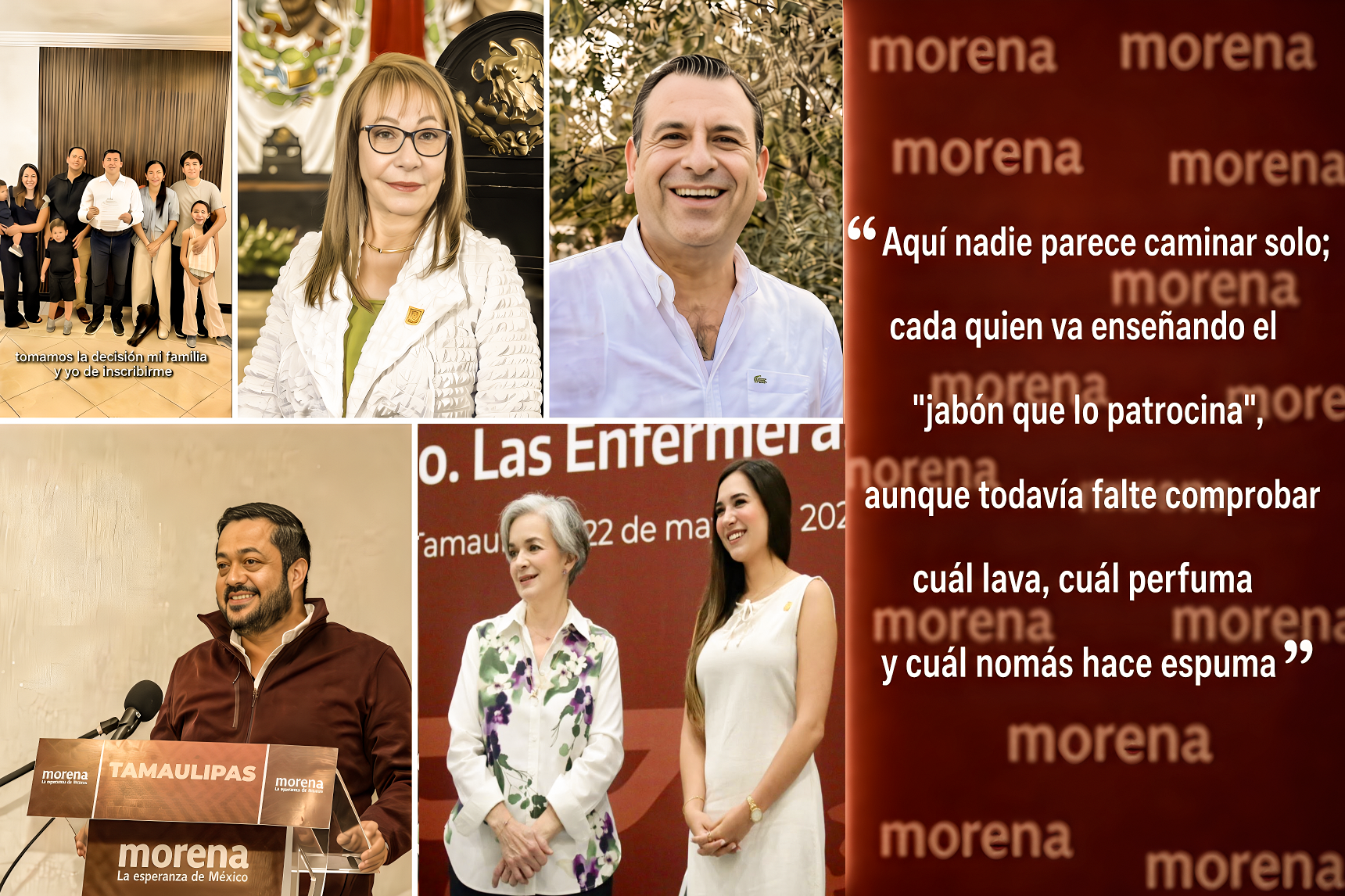 «¿QUE la GANE el MEJOR?: ANIMALES POLÍTICOS, NINGUNO MOSTRENCO, EXHIBEN APETITO por ALCALDÍA de VICTORIA, NO el JABÓN que los PATROCINA»… de la esposa del góber al sobrino de AMLO y el alcalde Gattás.