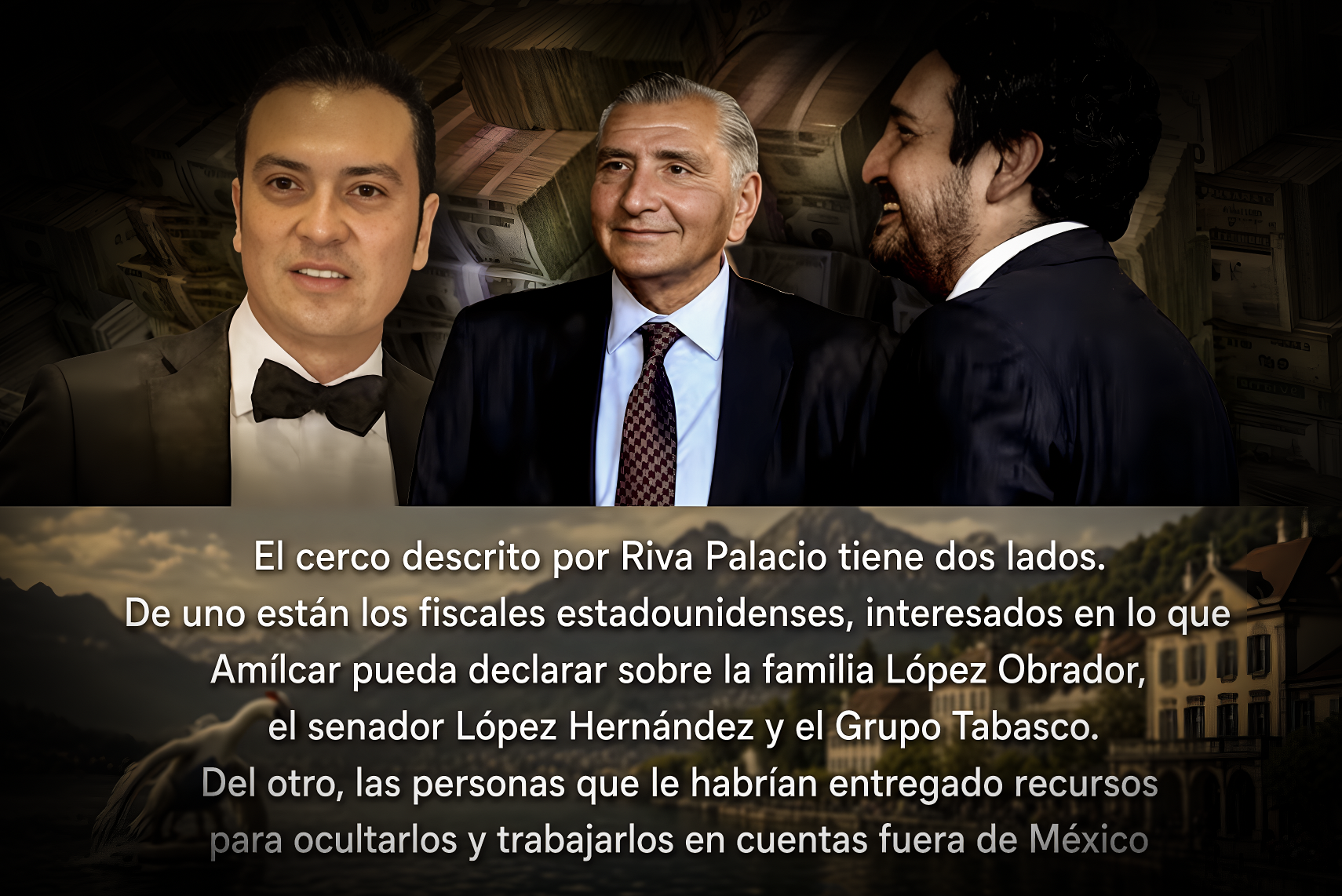 EL «MUNDO NO BASTA para ESCONDERLO»: los SUIZOS YA SABÍAN de AMÍLCAR, el SOCIO de ANDY, y los 3 MIL MILLONES»… el dinero y lo tarugo son muy difíciles de esconder.