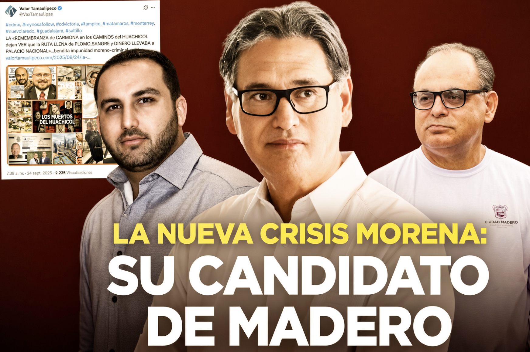 «HUACHICOLERO YA TIENE CANDIDATO: MAGENTA DESMENUZA la INTENTONA de ERASMO para HEREDAR ALCALDÍA de MADERO»… la viuda del «rey del huachicol» en escena.